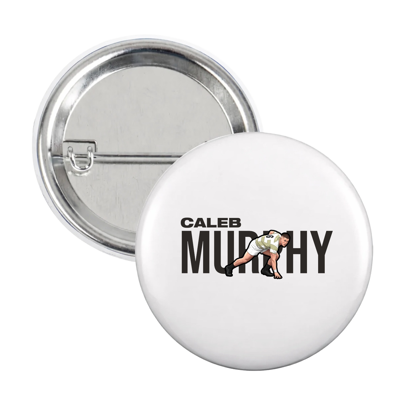 Game Day Button — Player Name in White