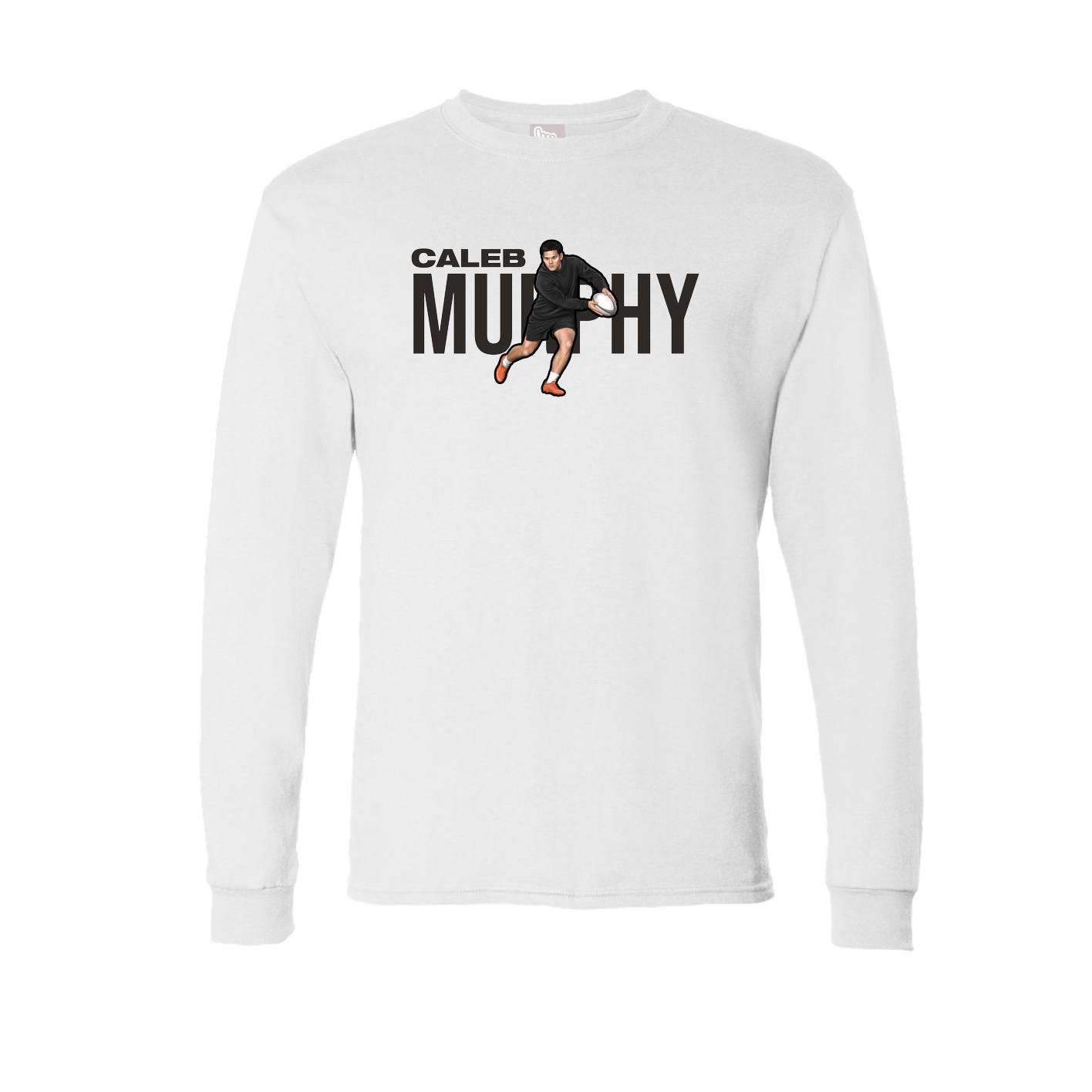 Long Sleeve Tee — Player Name in White