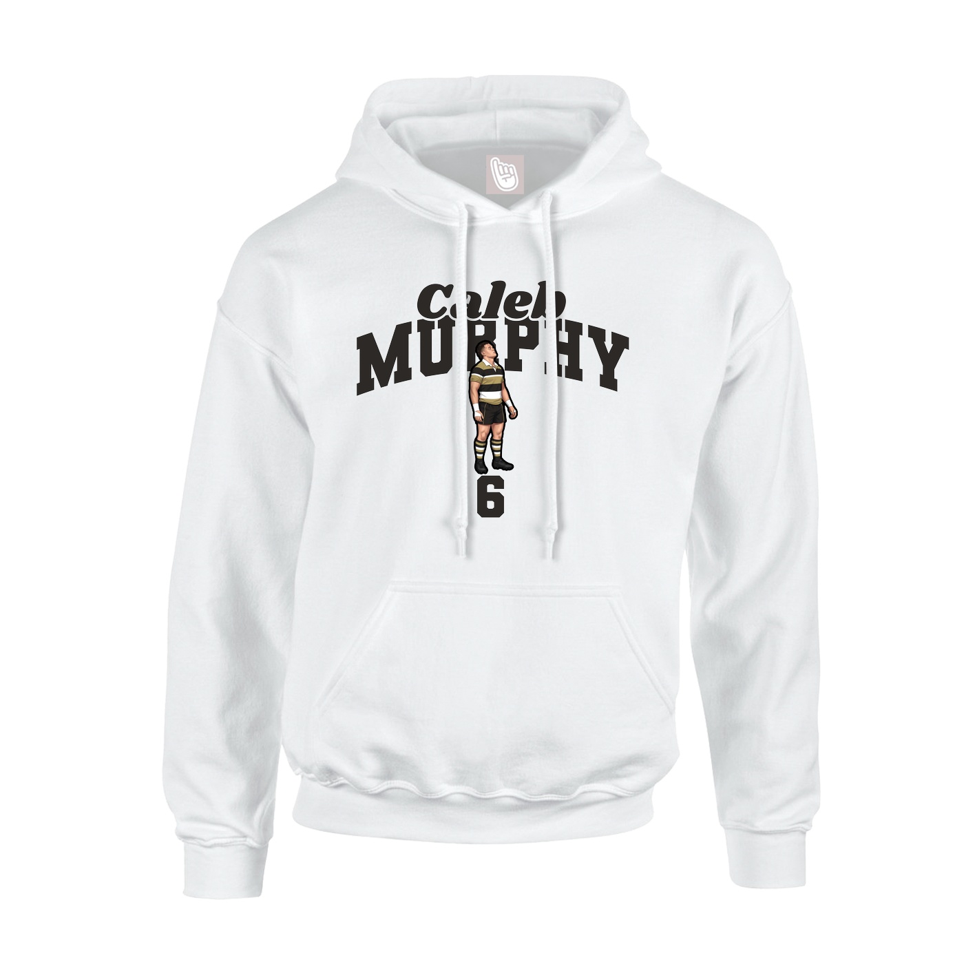 Hoodie — Signature Arch in White