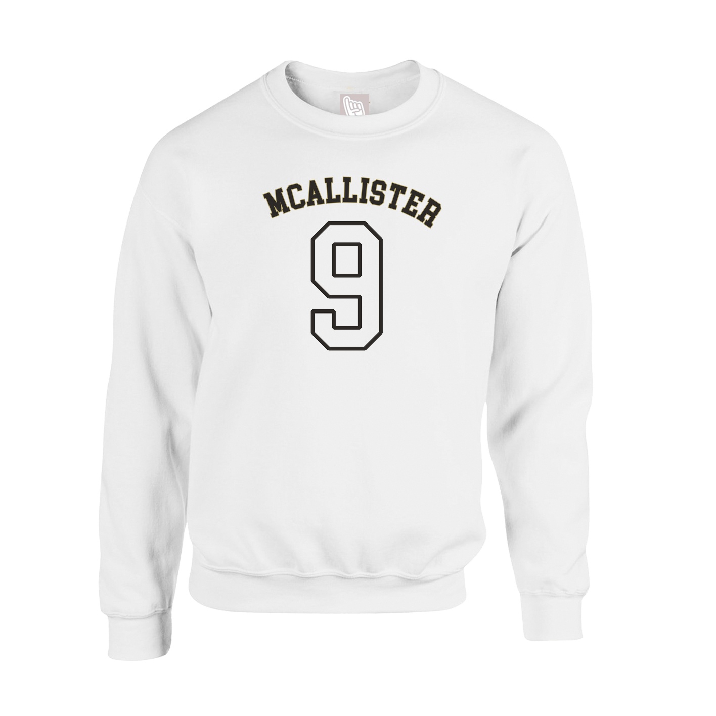 Fleece Crew — Shirsey Arch in White