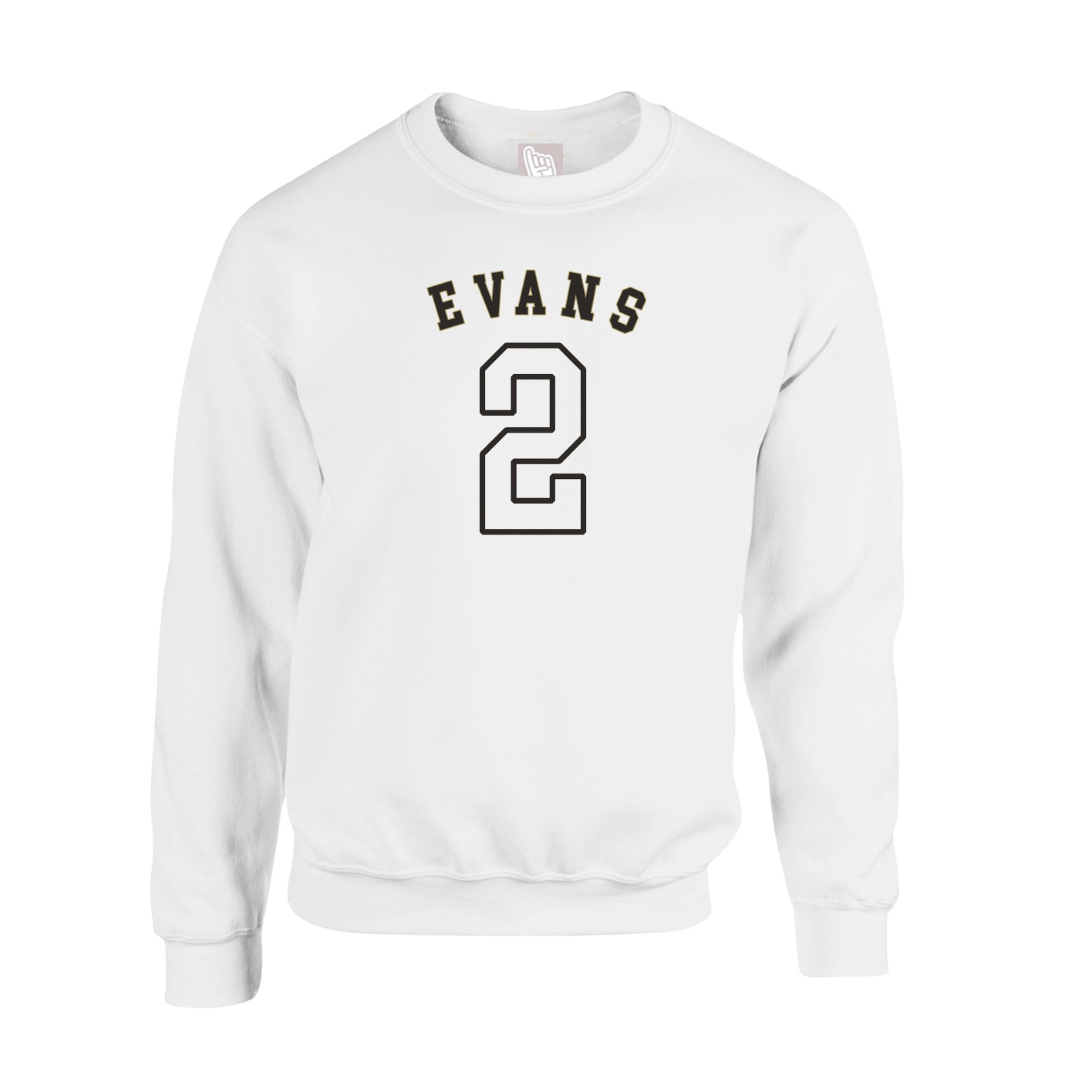 Fleece Crew — Shirsey Arch in White