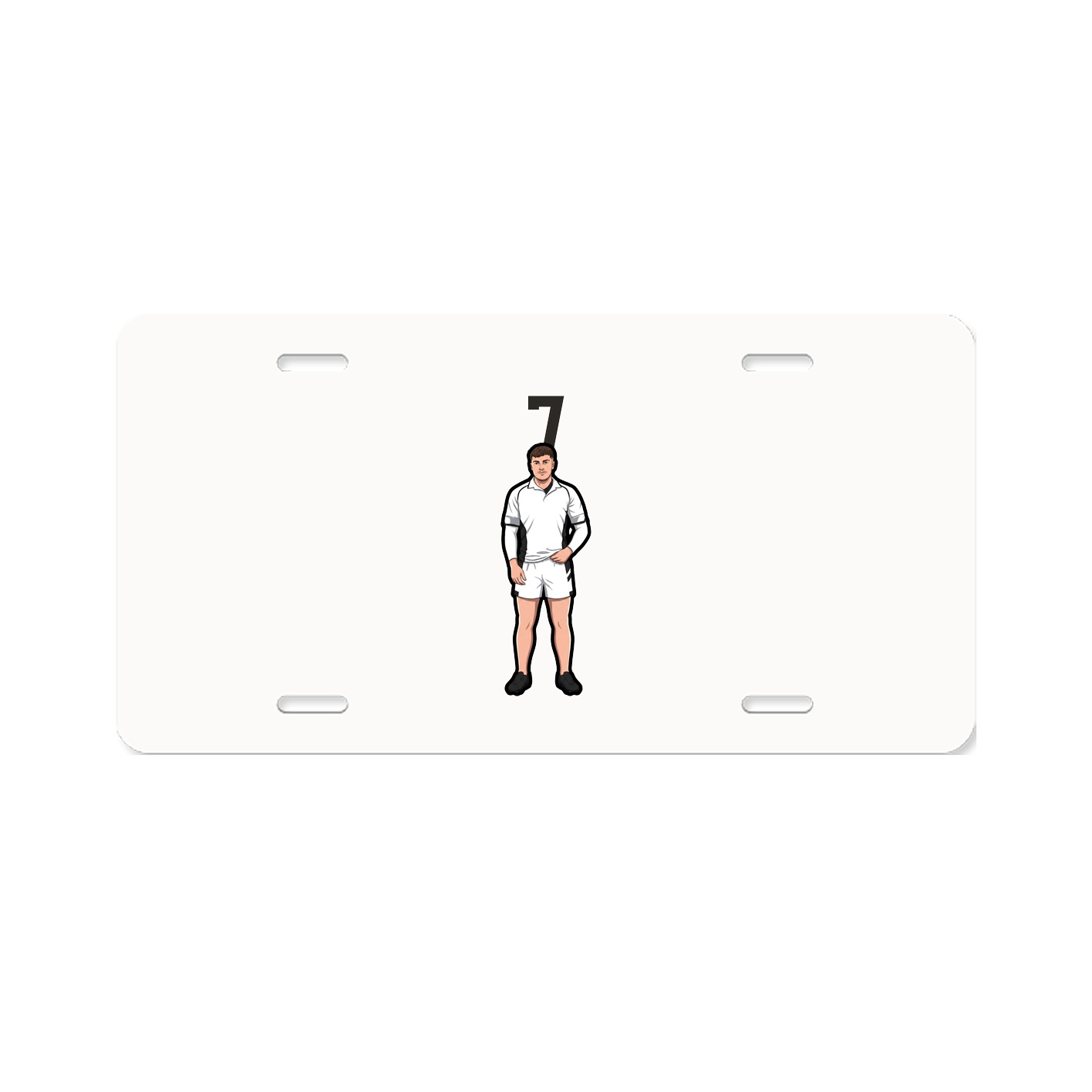 License Plate — Number Top in Classic