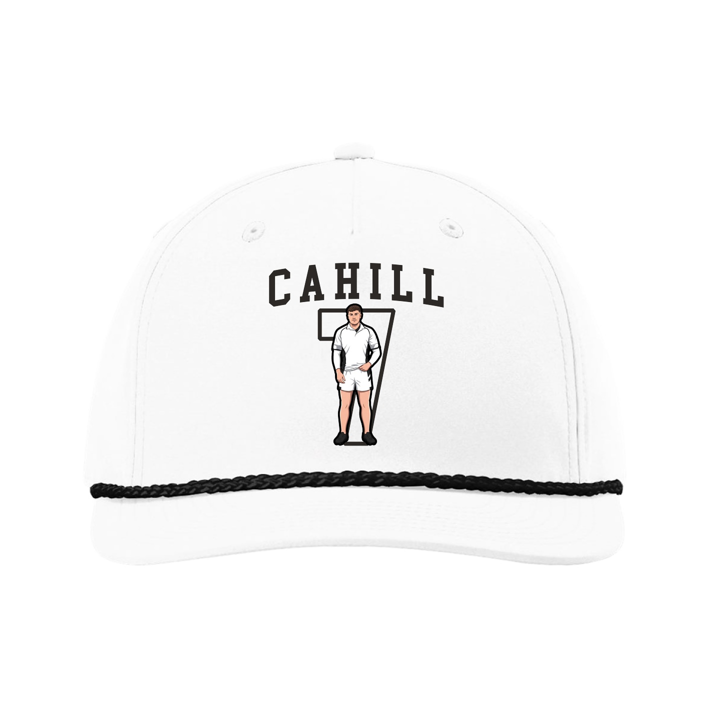 Five-Panel Classic Rope Cap — Shirsey in White