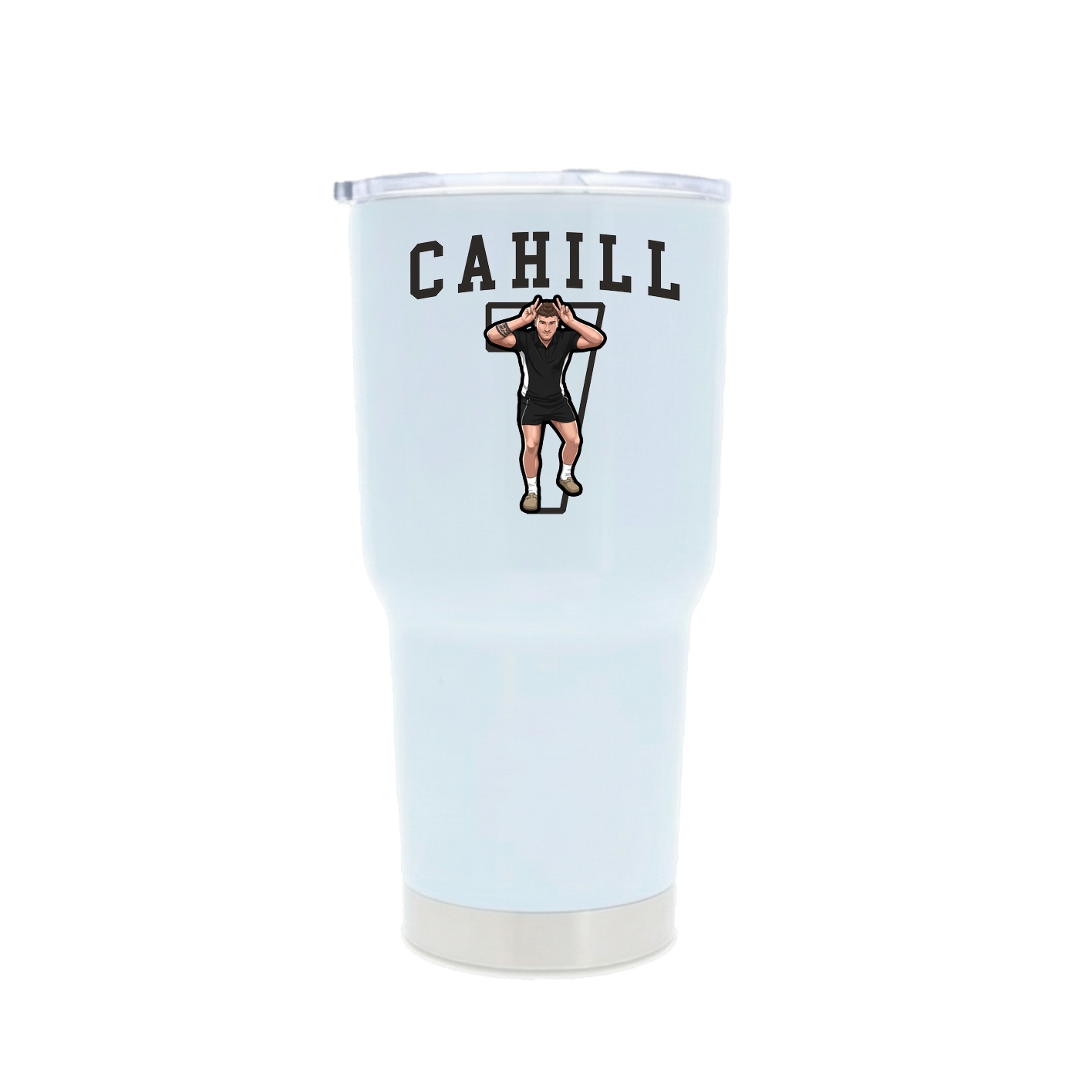 30oz Stainless Steel Tumbler — Shirsey in White