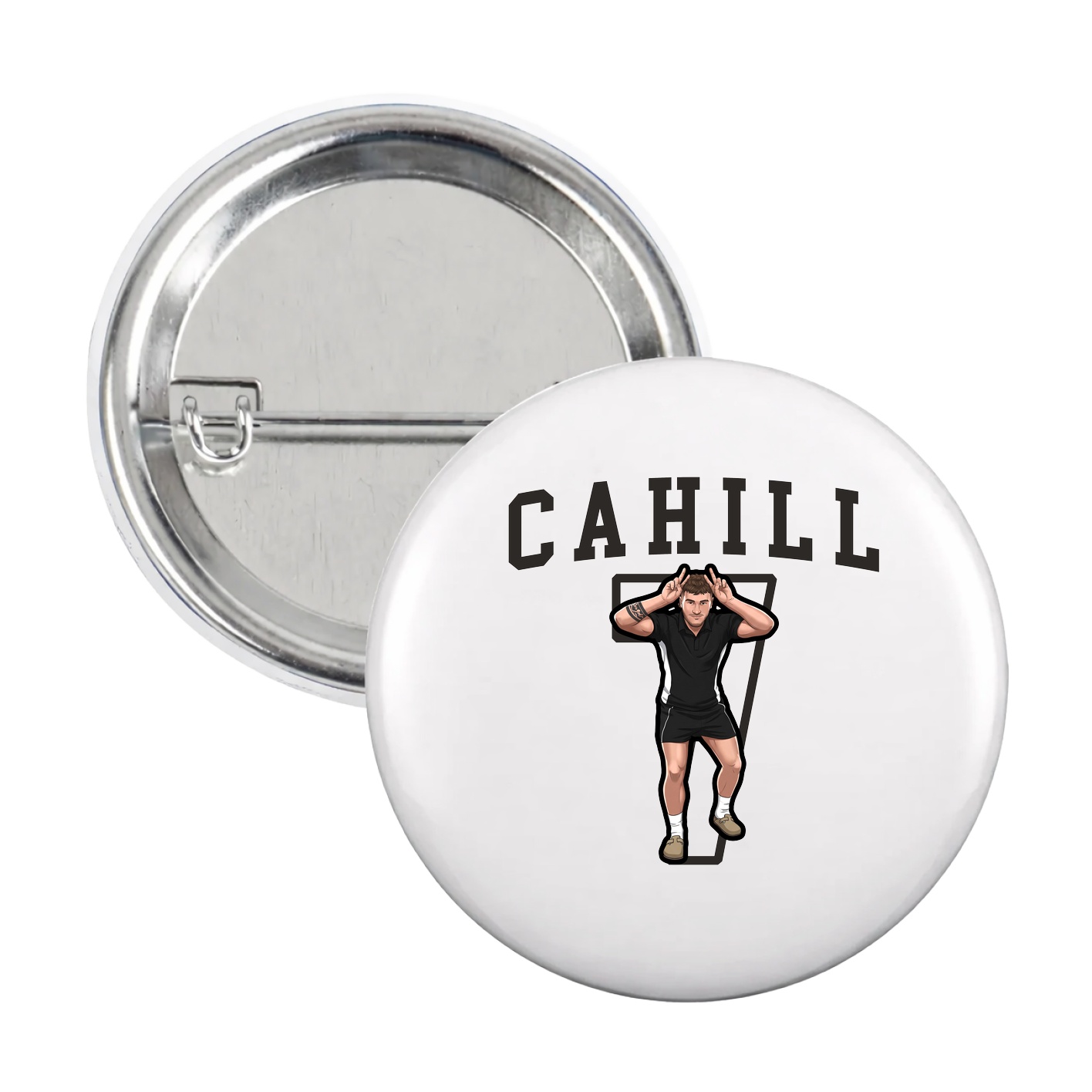 Game Day Button — Shirsey in White