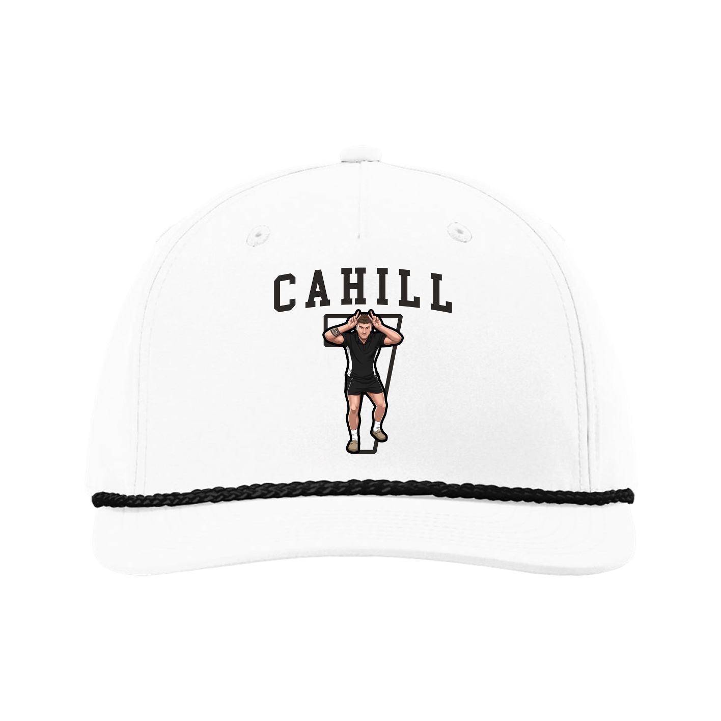 Five-Panel Classic Rope Cap — Shirsey in White
