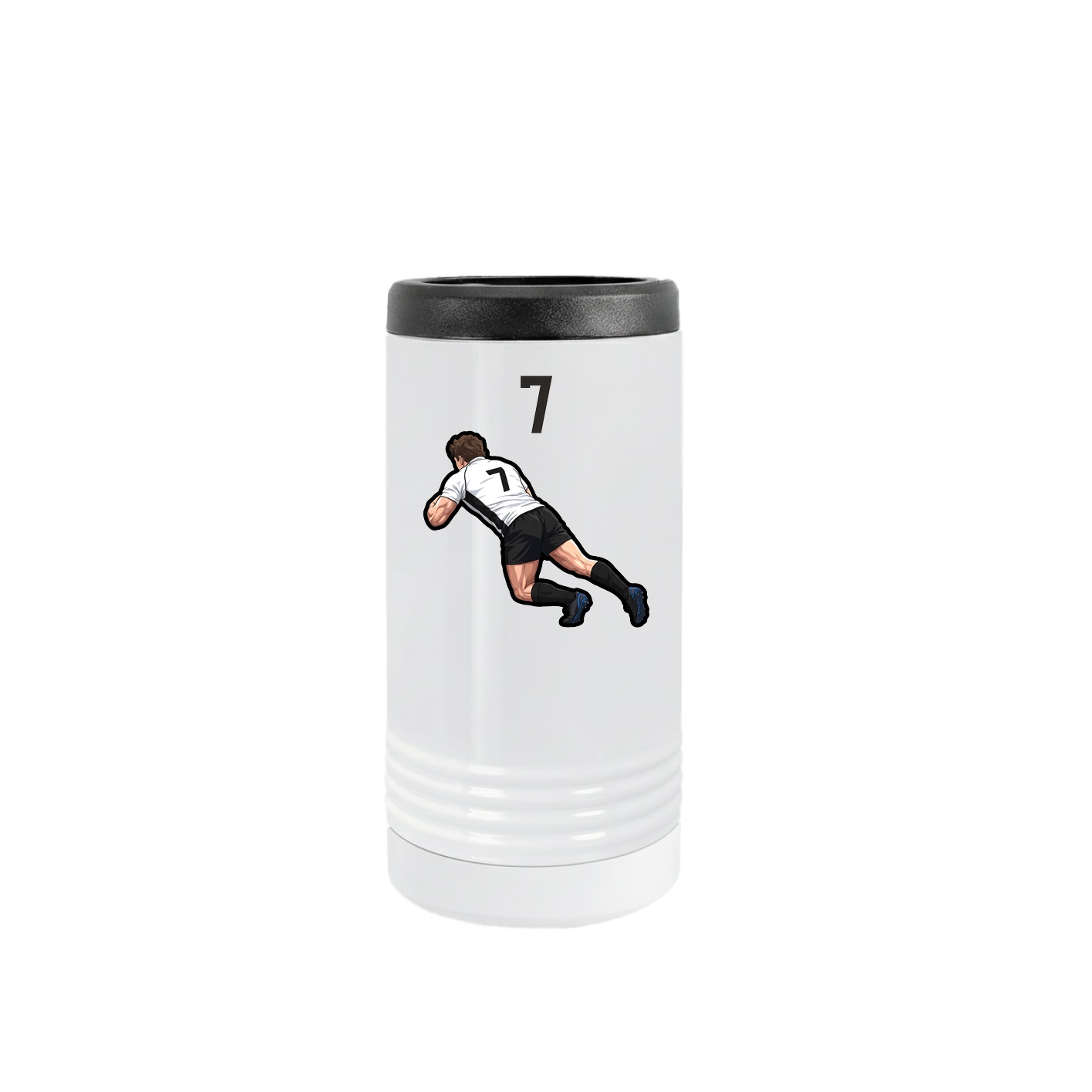Slim Beverage Holder — Number Top in White