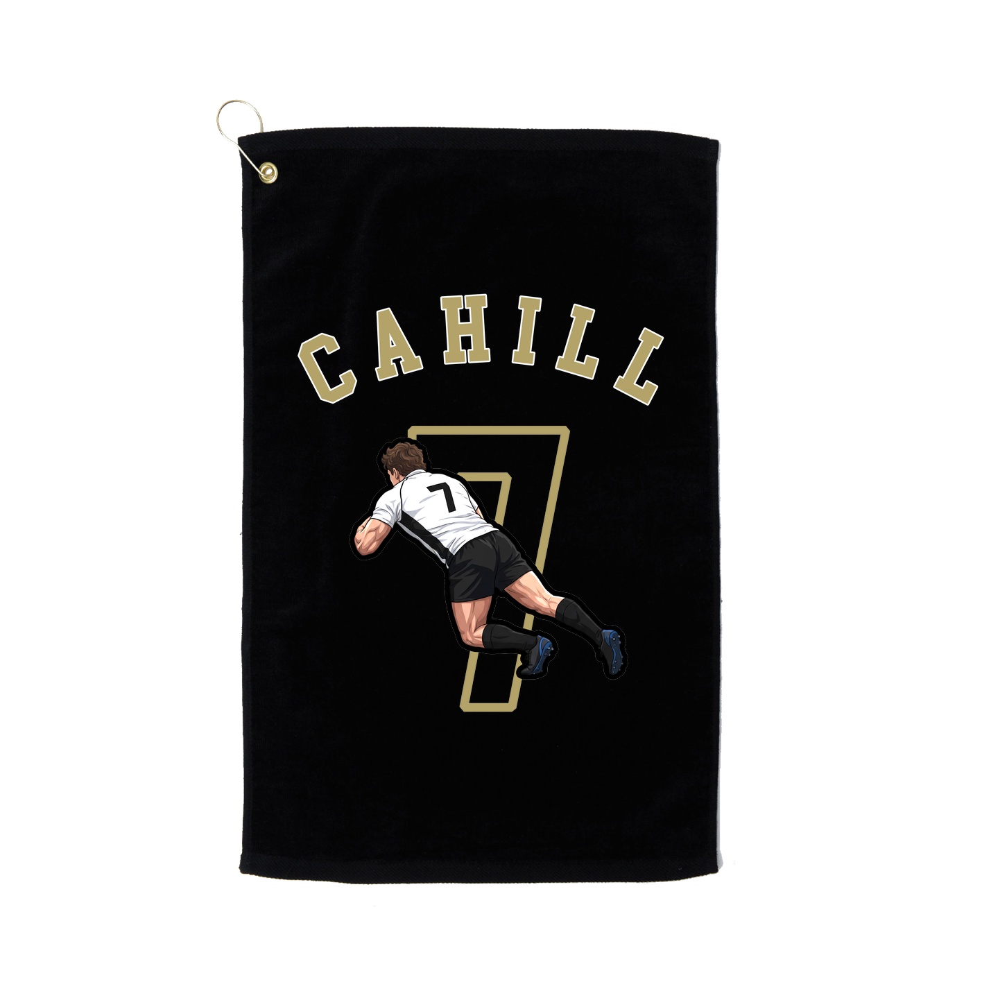 Golf Towel — Shirsey Arch in Black