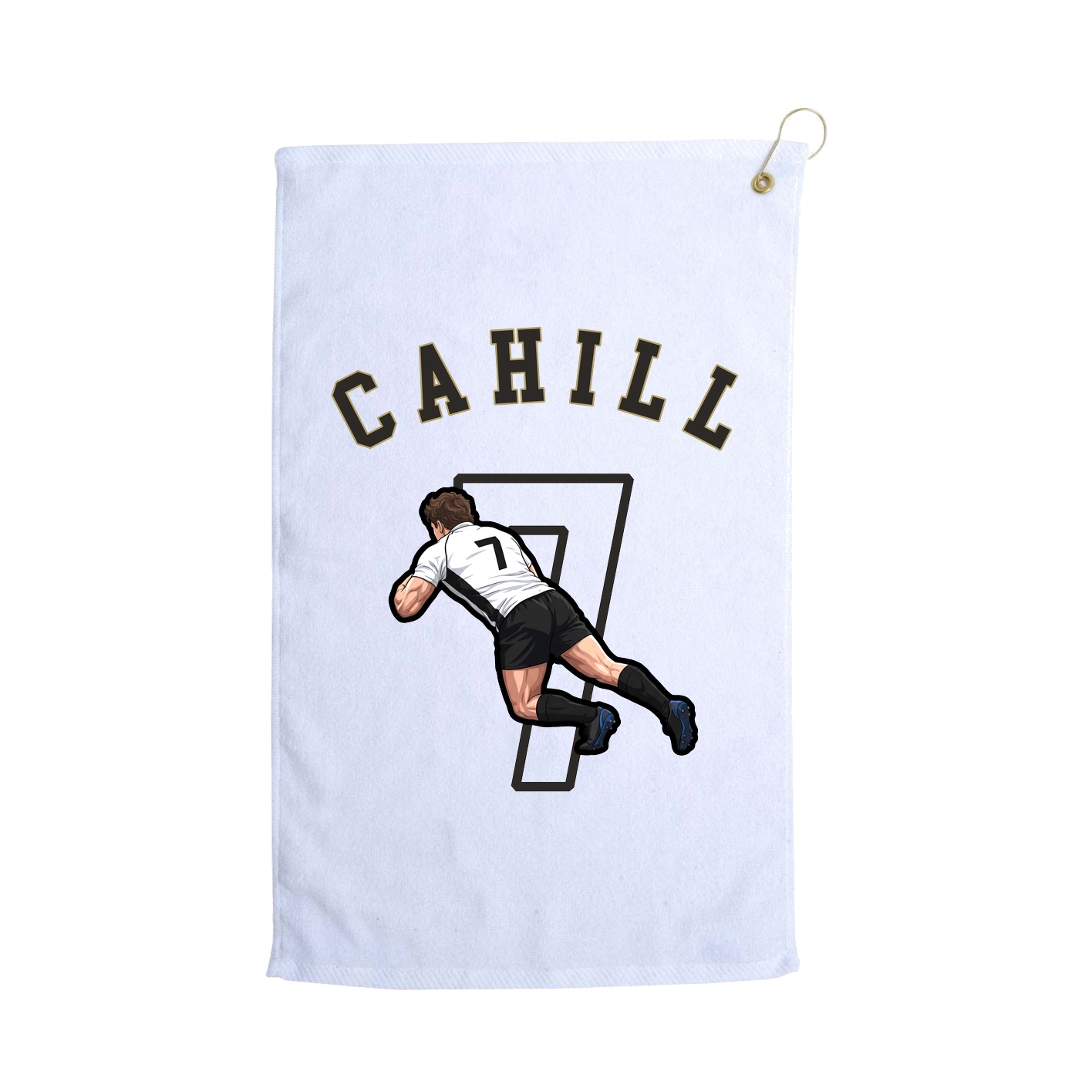 Golf Towel — Shirsey Arch in White