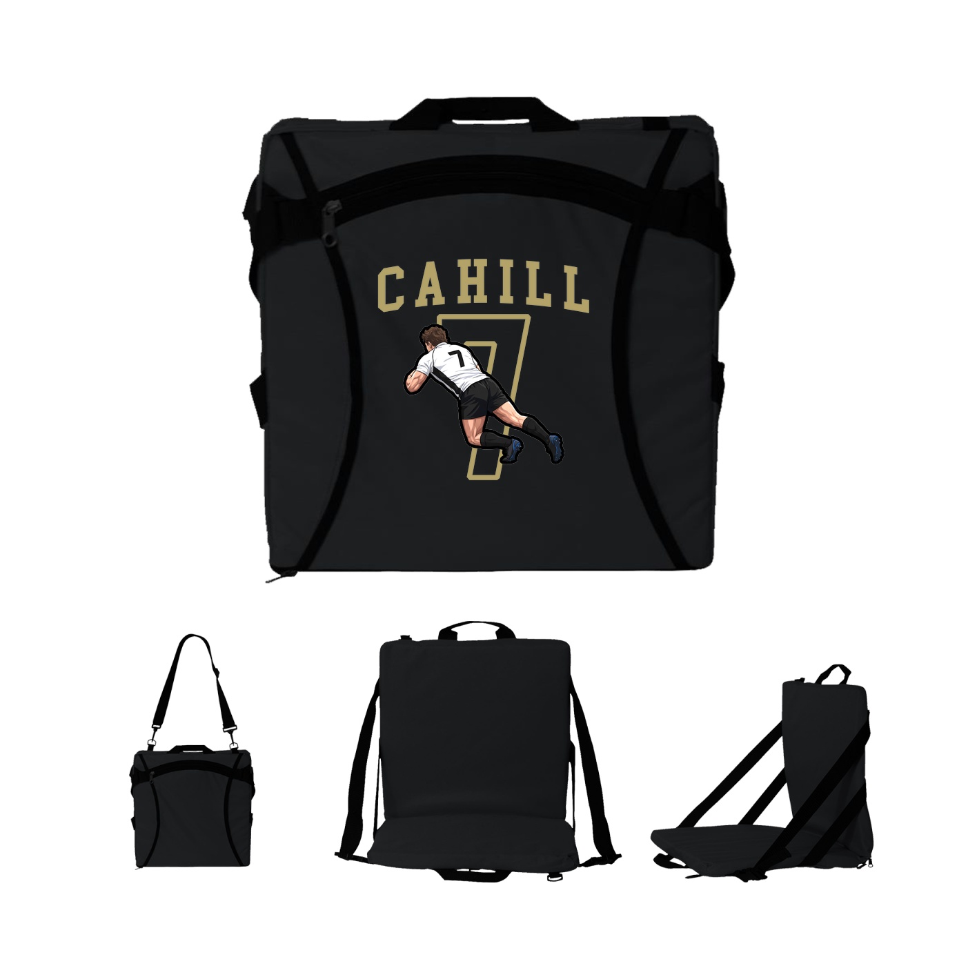 Folding Stadium Seat — Shirsey in Black