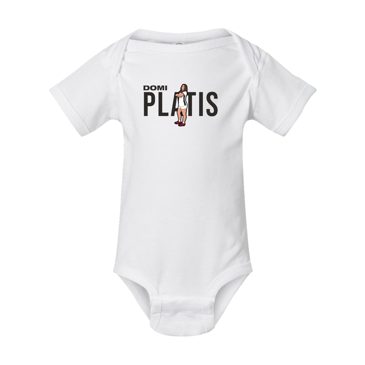 Baby Onesie — Player Name in White