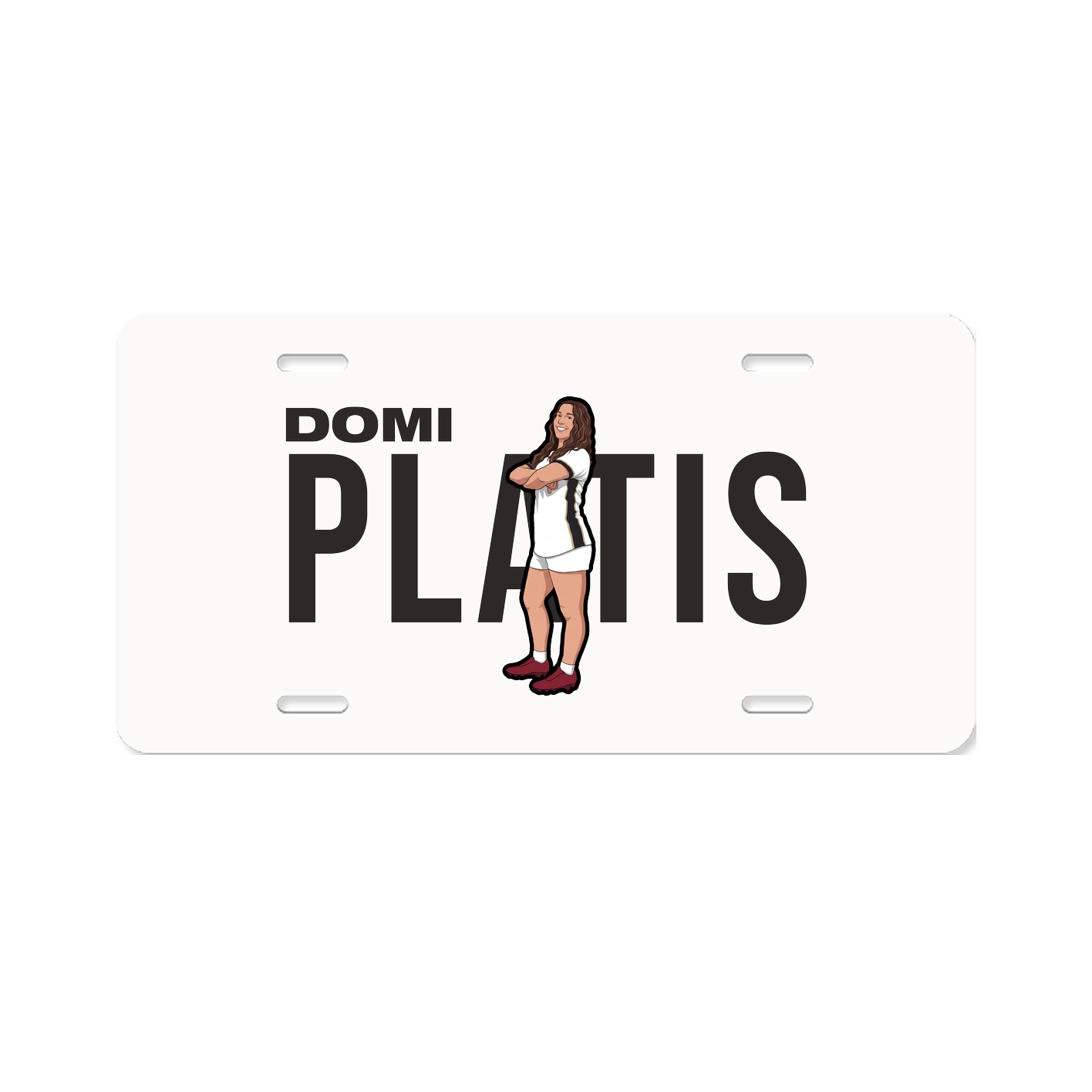 License Plate — Player Name in Classic