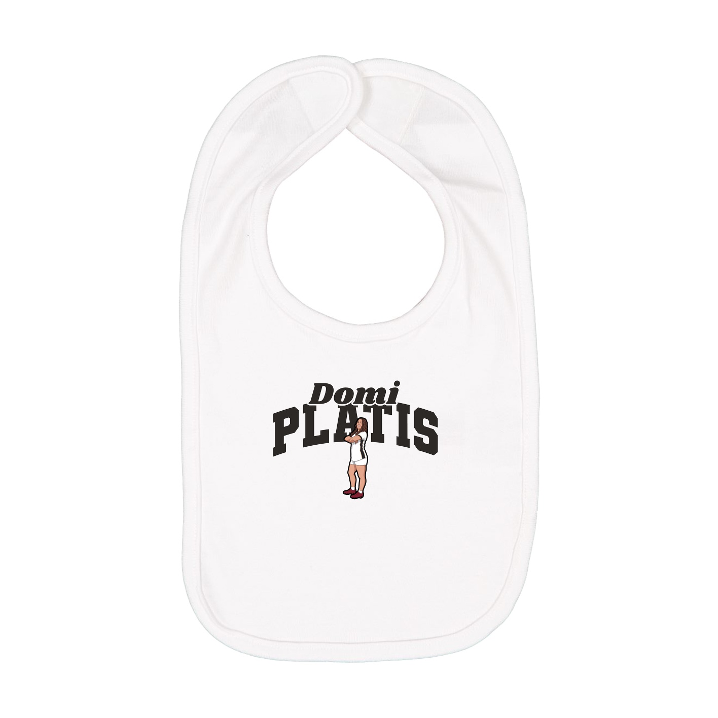 Infant Bib — Signature Arch in White
