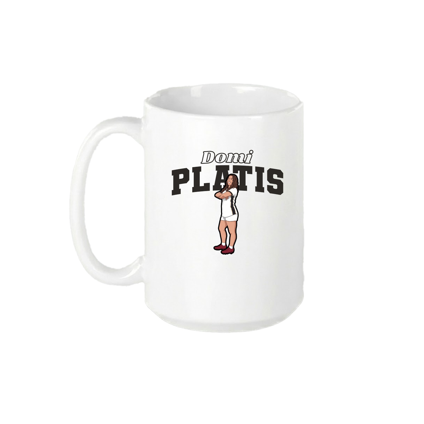15oz Coffee Mug — Name Arch in White