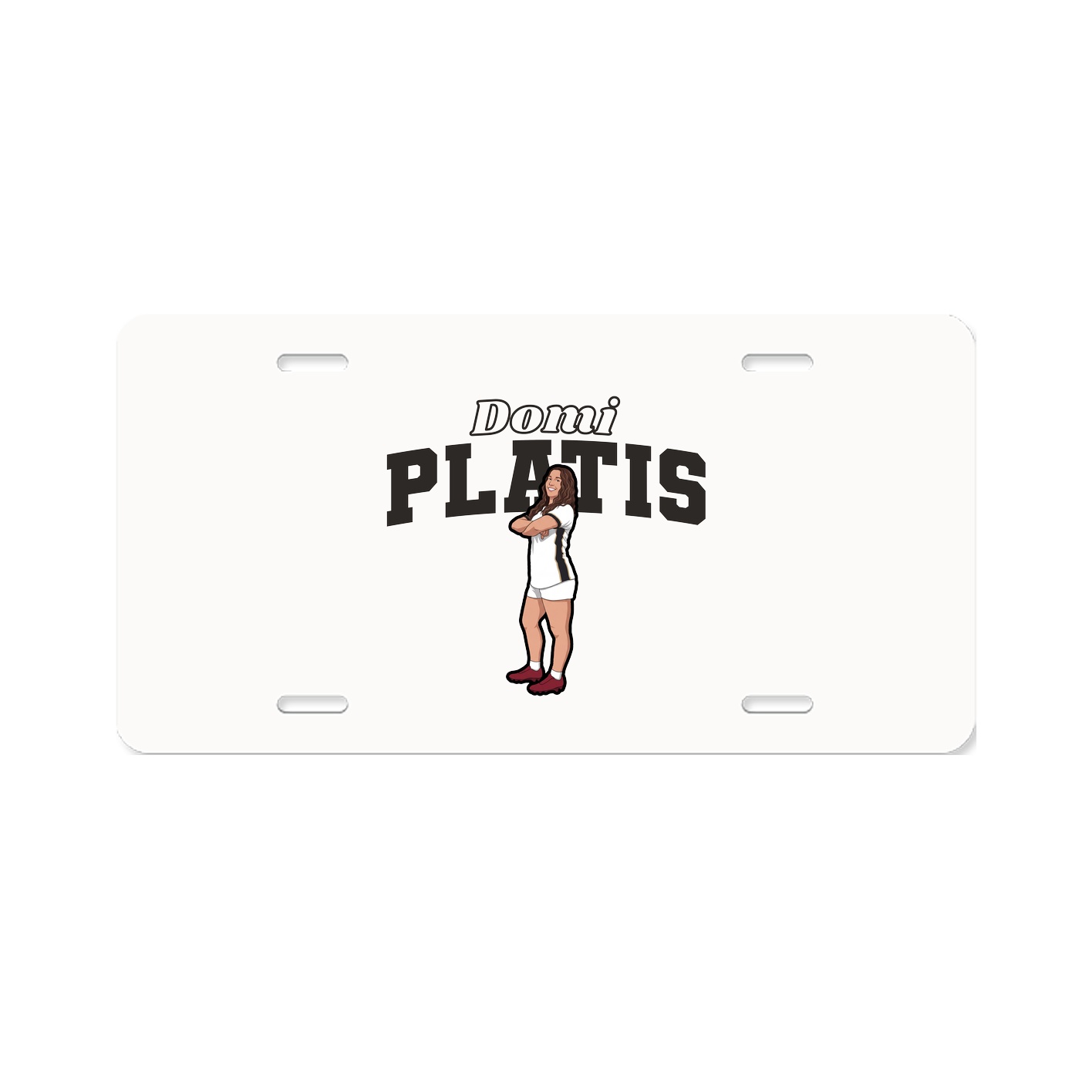 License Plate — Name Arch in Classic
