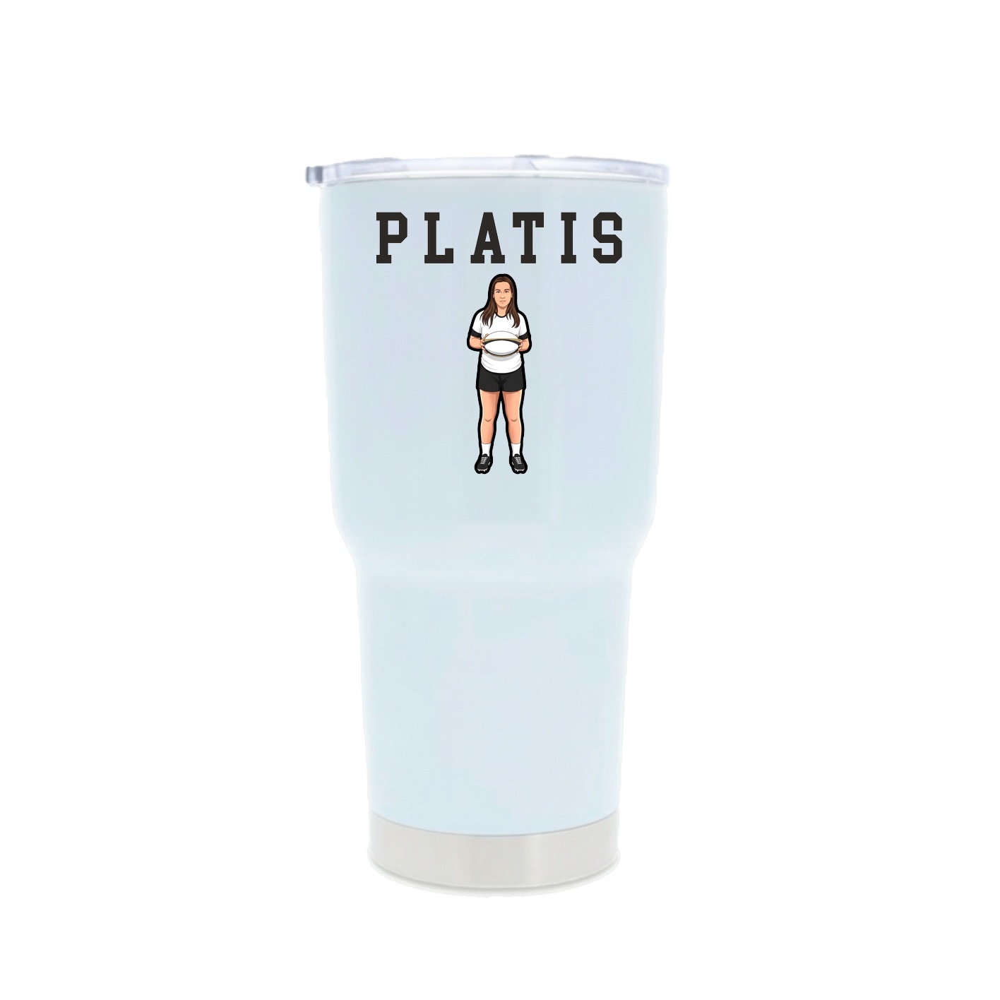 30oz Stainless Steel Tumbler — Shirsey in White