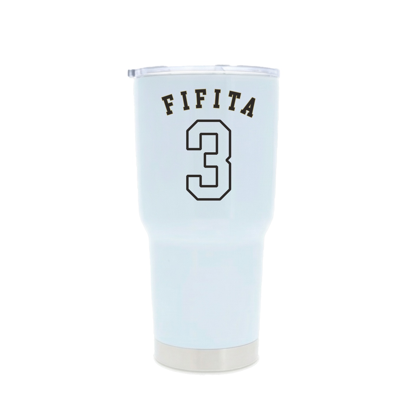30oz Stainless Steel Tumbler — Shirsey Arch in White