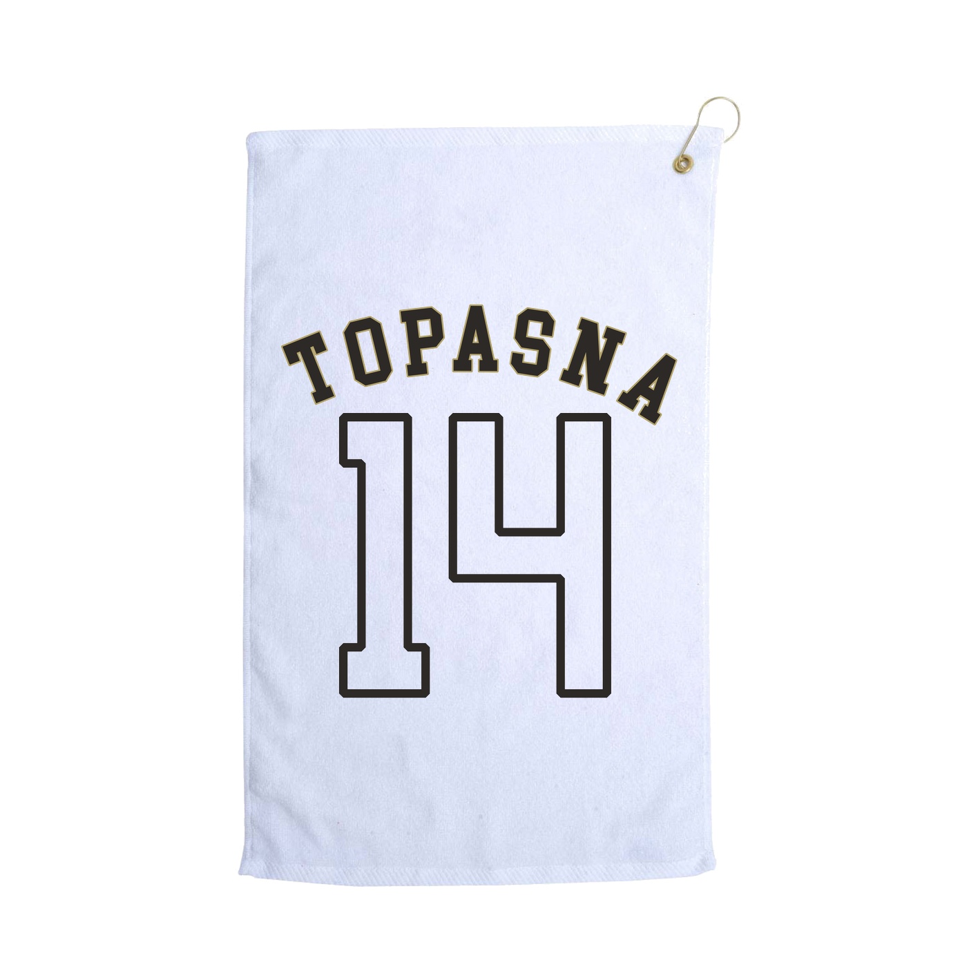 Golf Towel — Shirsey Arch in White