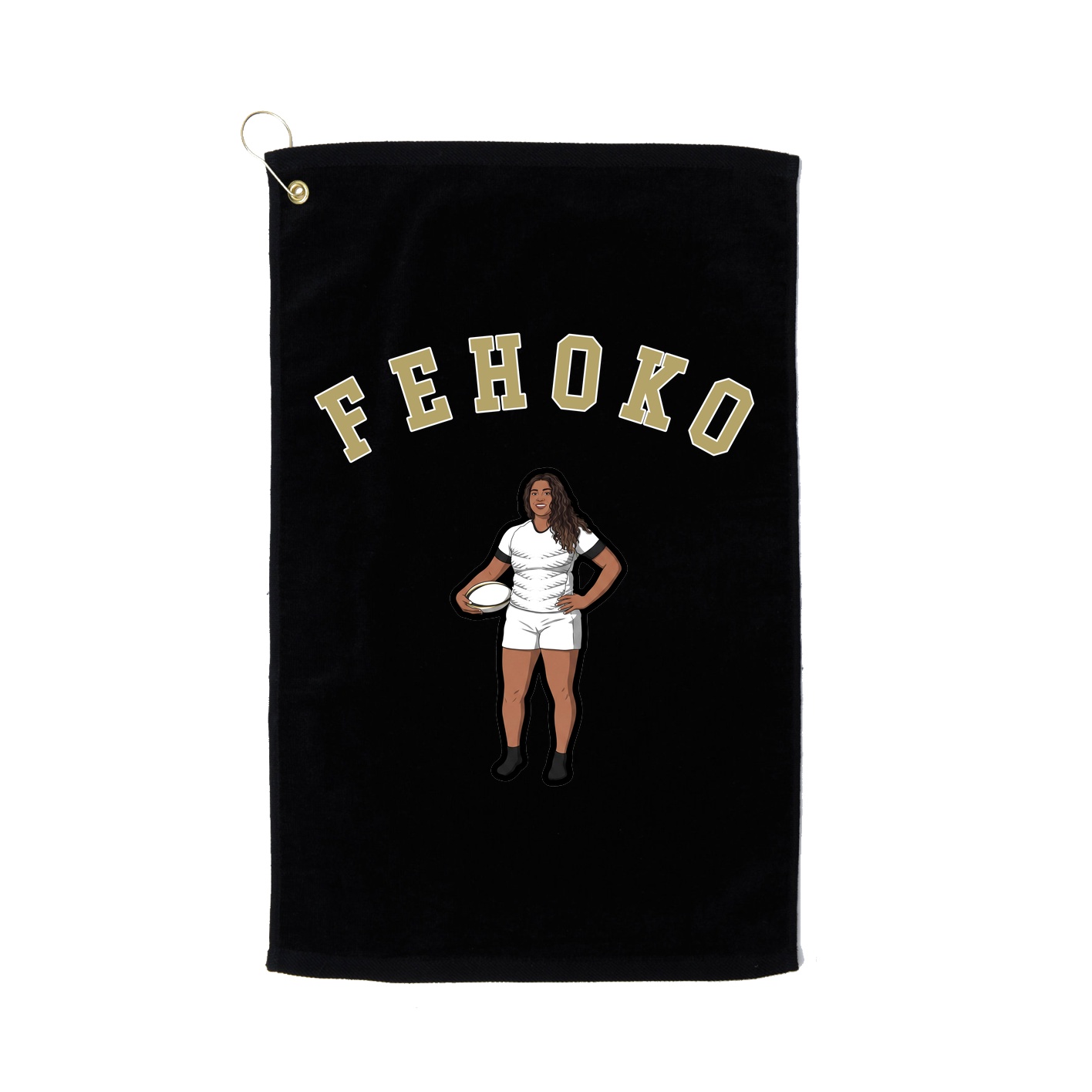 Golf Towel — Shirsey Arch in Black