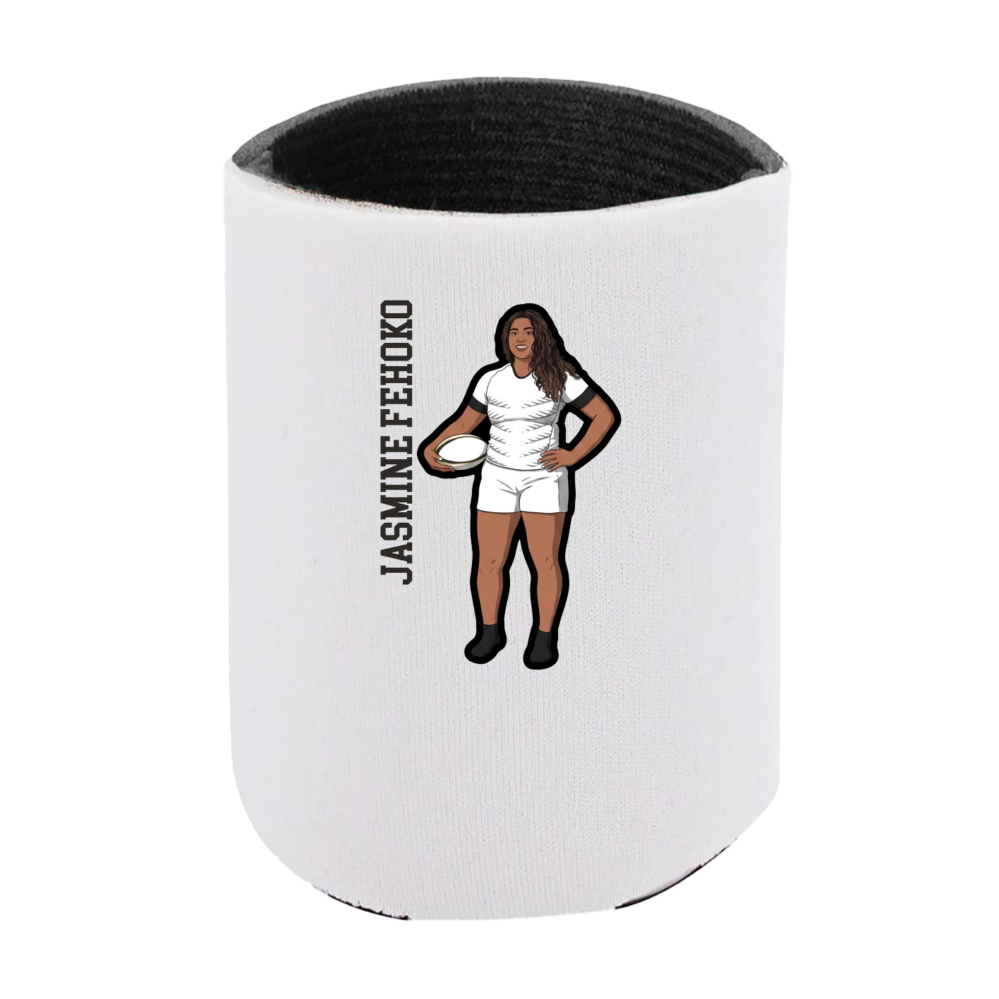Can Holder — Name Vertical in White