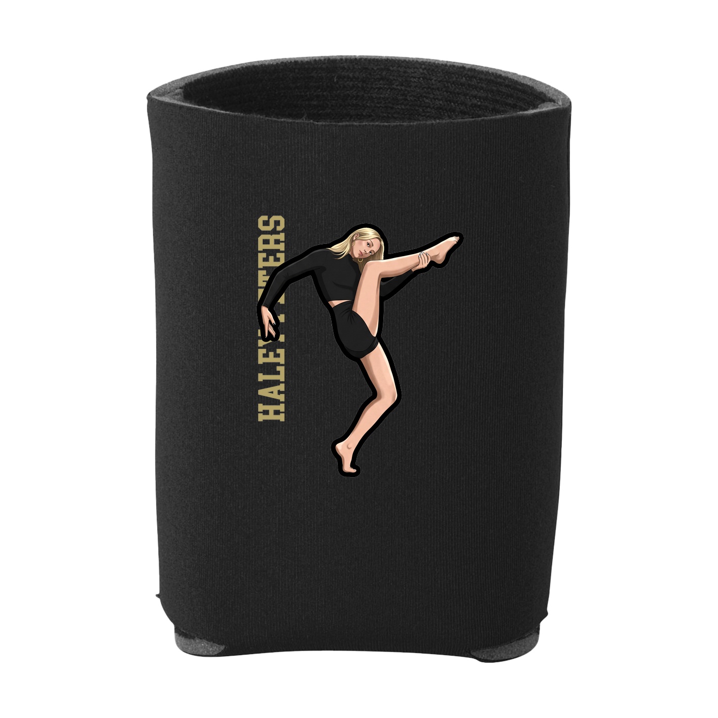 Can Holder — Name Vertical in Black