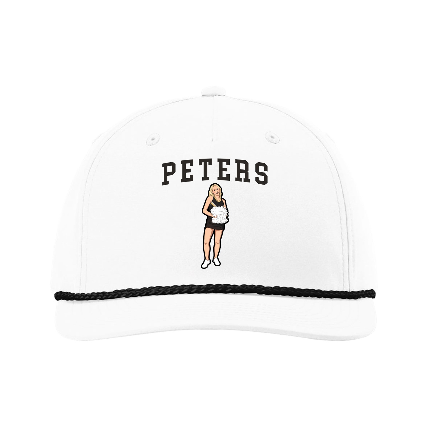 Five-Panel Classic Rope Cap — Shirsey in White