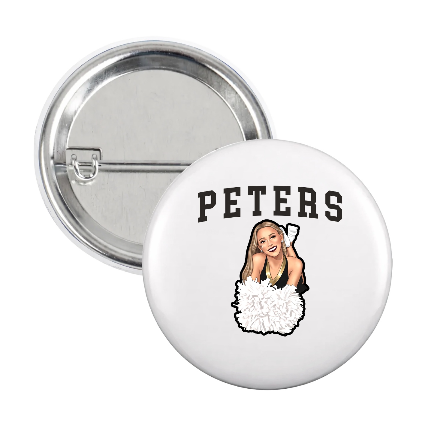 Game Day Button — Shirsey in White