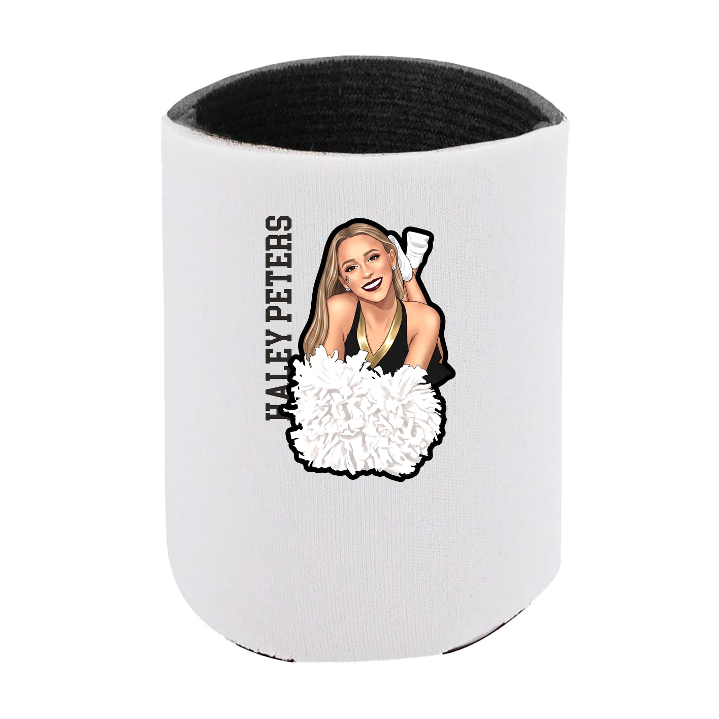 Can Holder — Name Vertical in White