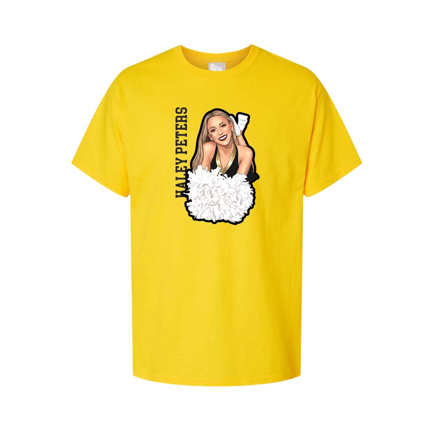 Tee — Name Vertical in Gold