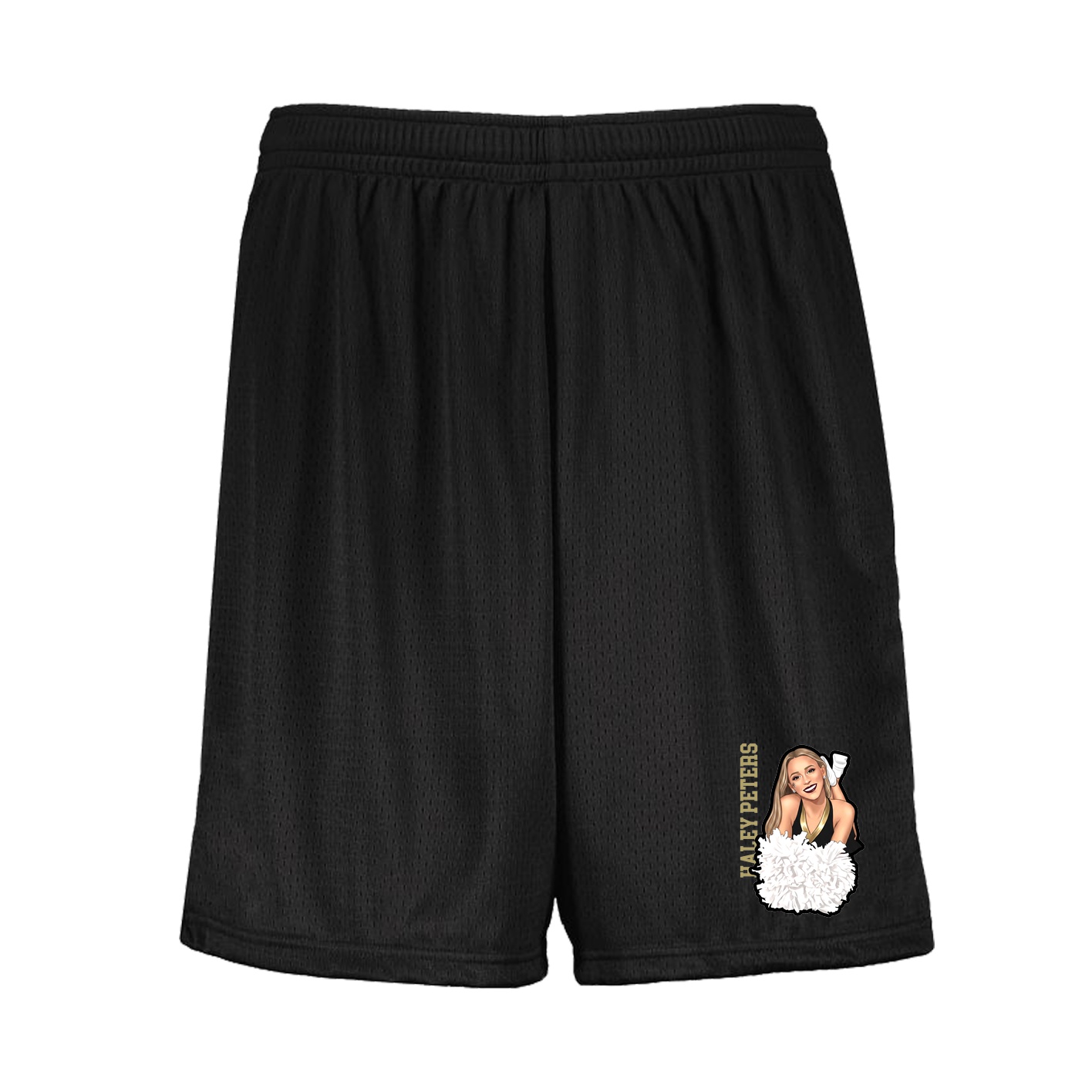 Shorts — Name Vertical in Black
