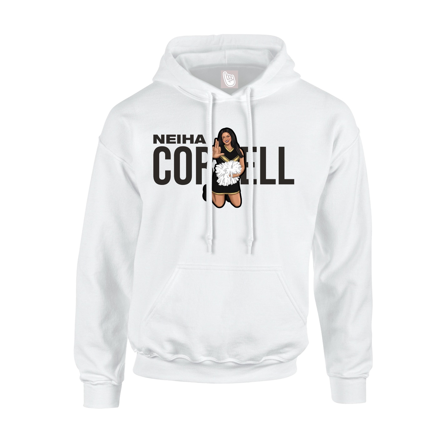 Hoodie — Player Name in White