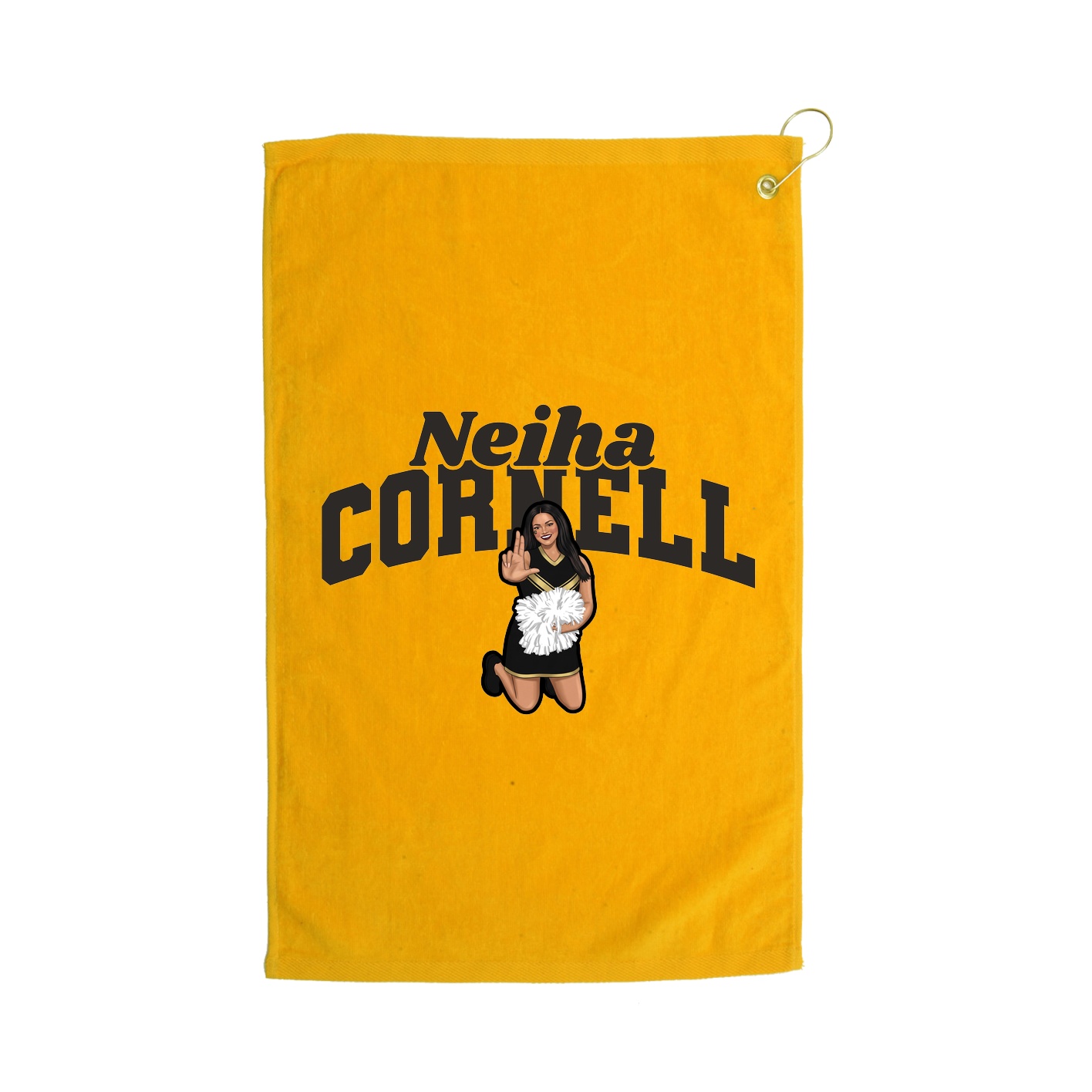 Golf Towel — Signature Arch in Gold
