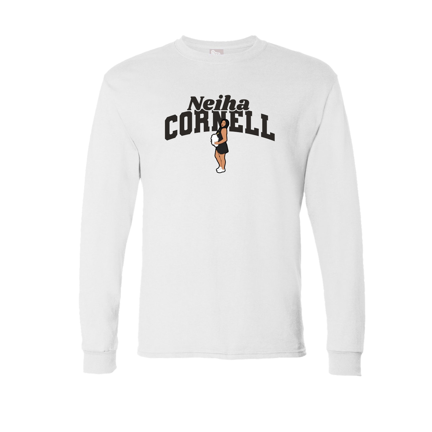 Long Sleeve Tee — Signature Arch in White