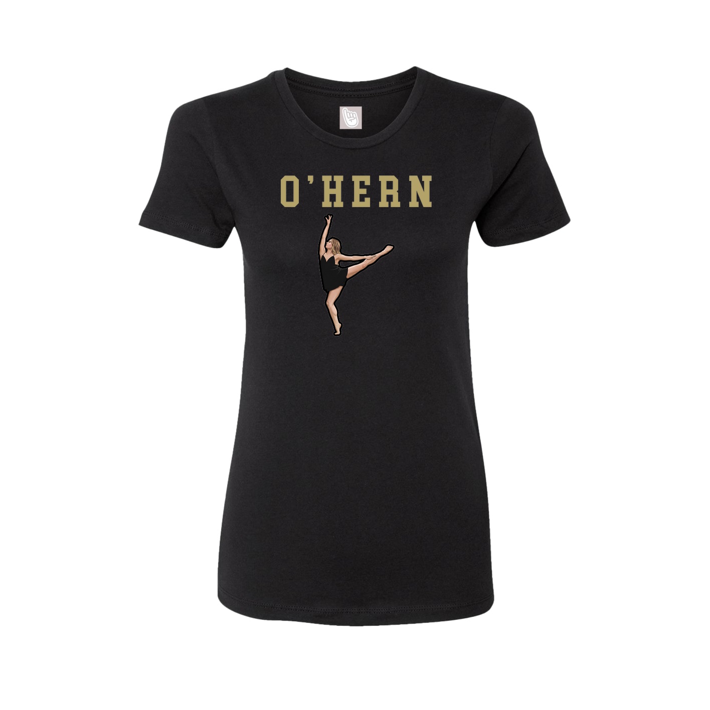 Fitted Women's Tee — Shirsey in Black