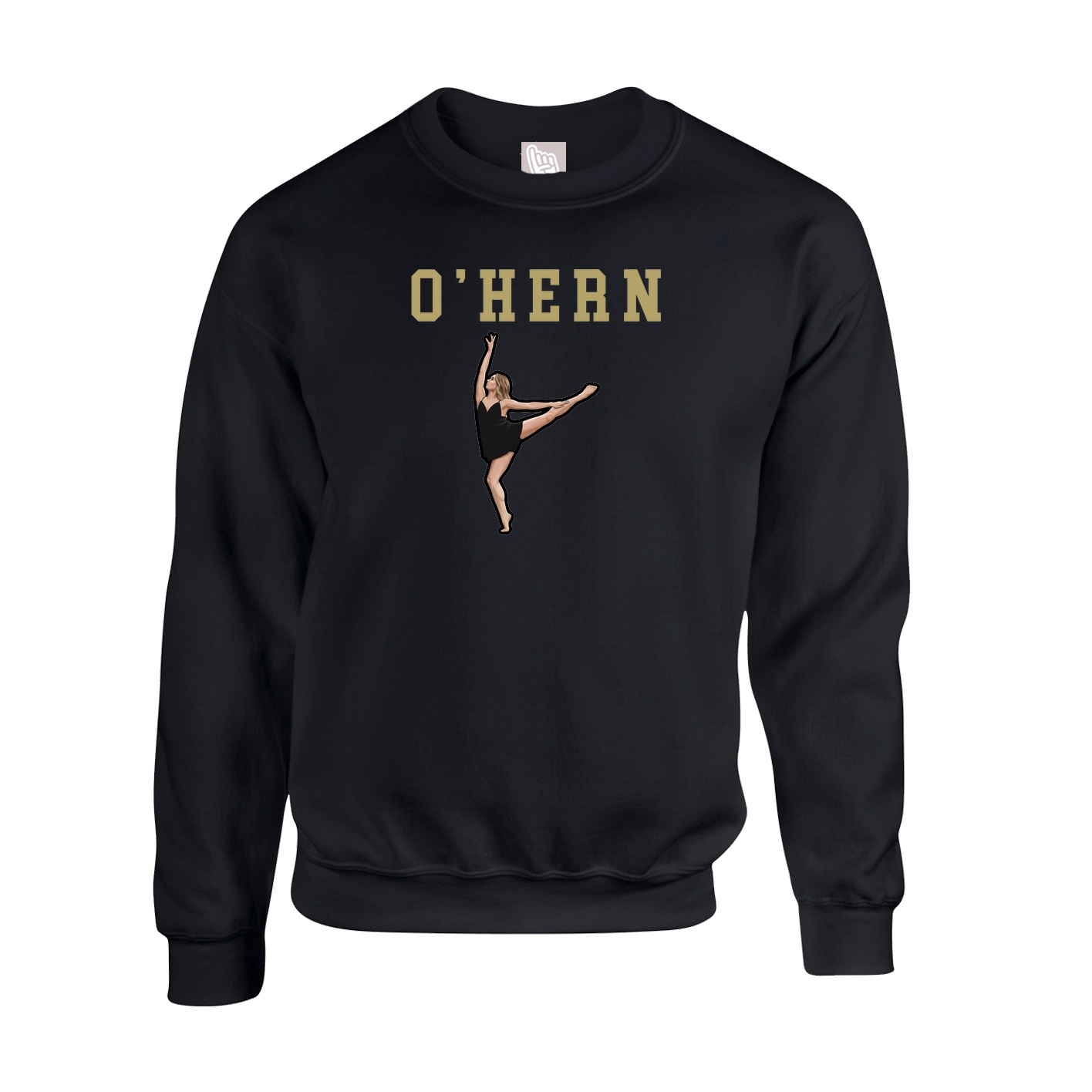 Fleece Crew — Shirsey in Black