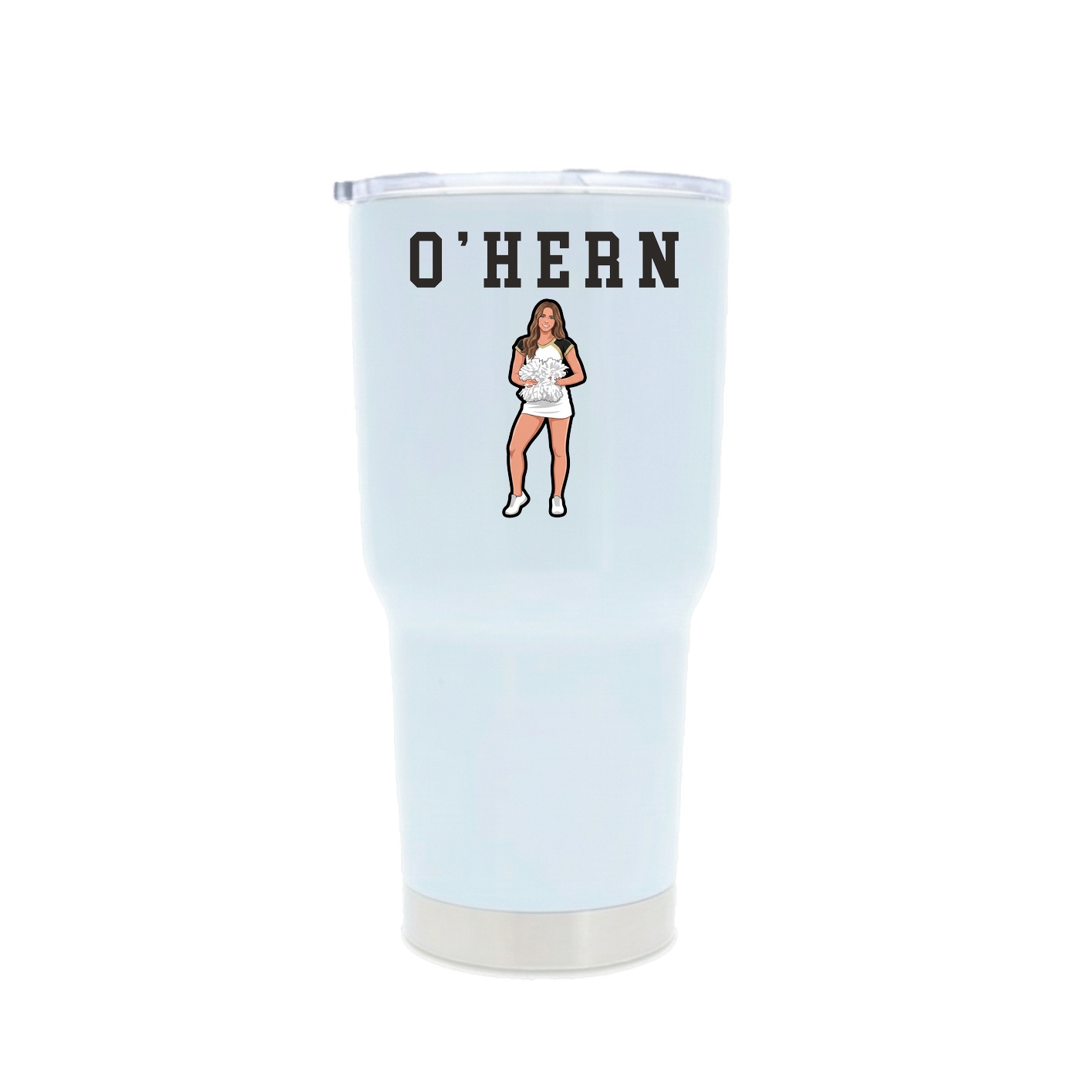 30oz Stainless Steel Tumbler — Shirsey in White