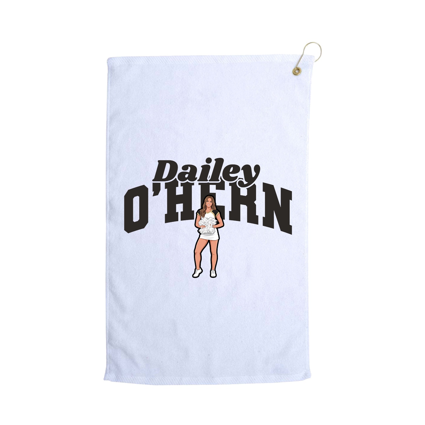 Golf Towel — Signature Arch in White