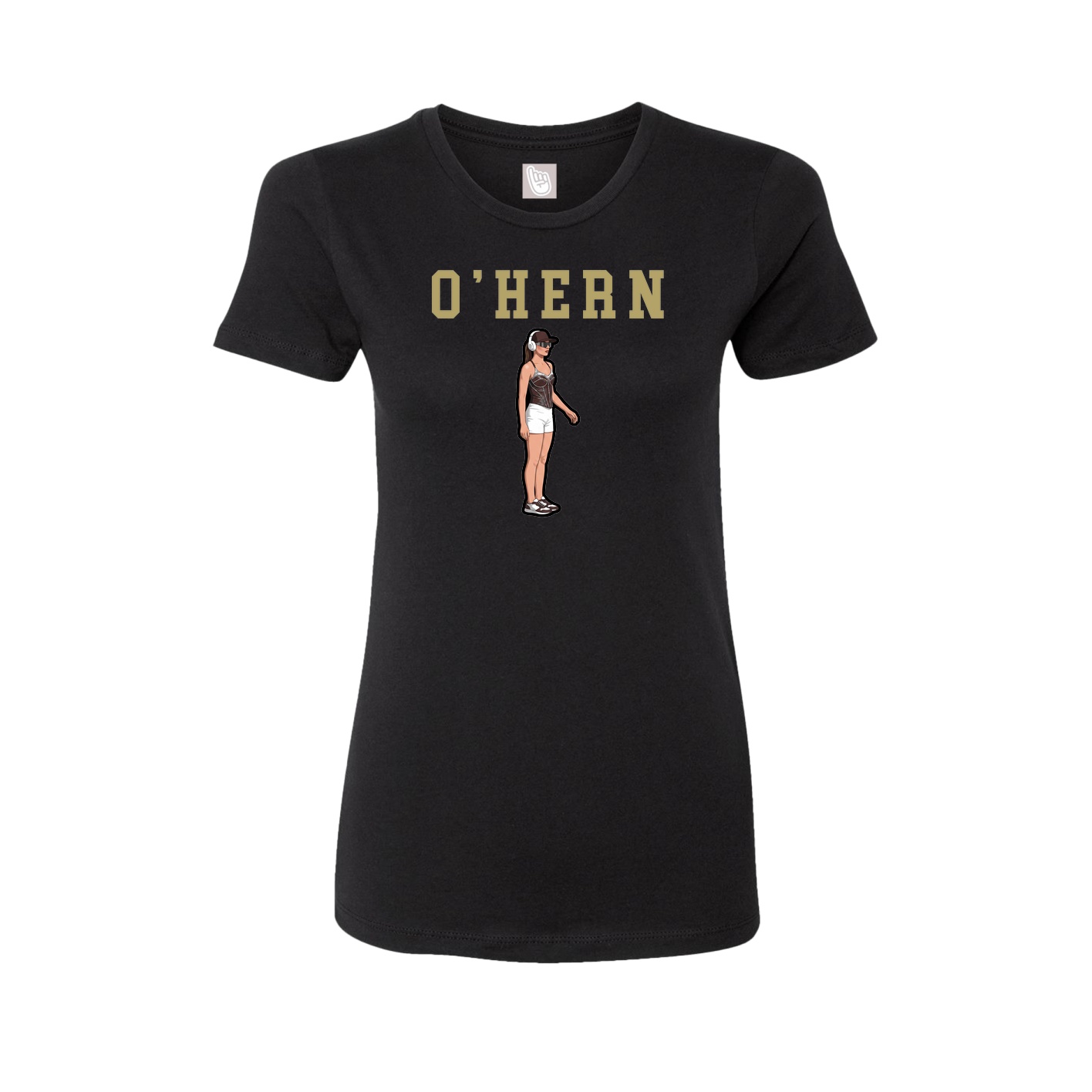 Fitted Women's Tee — Shirsey in Black