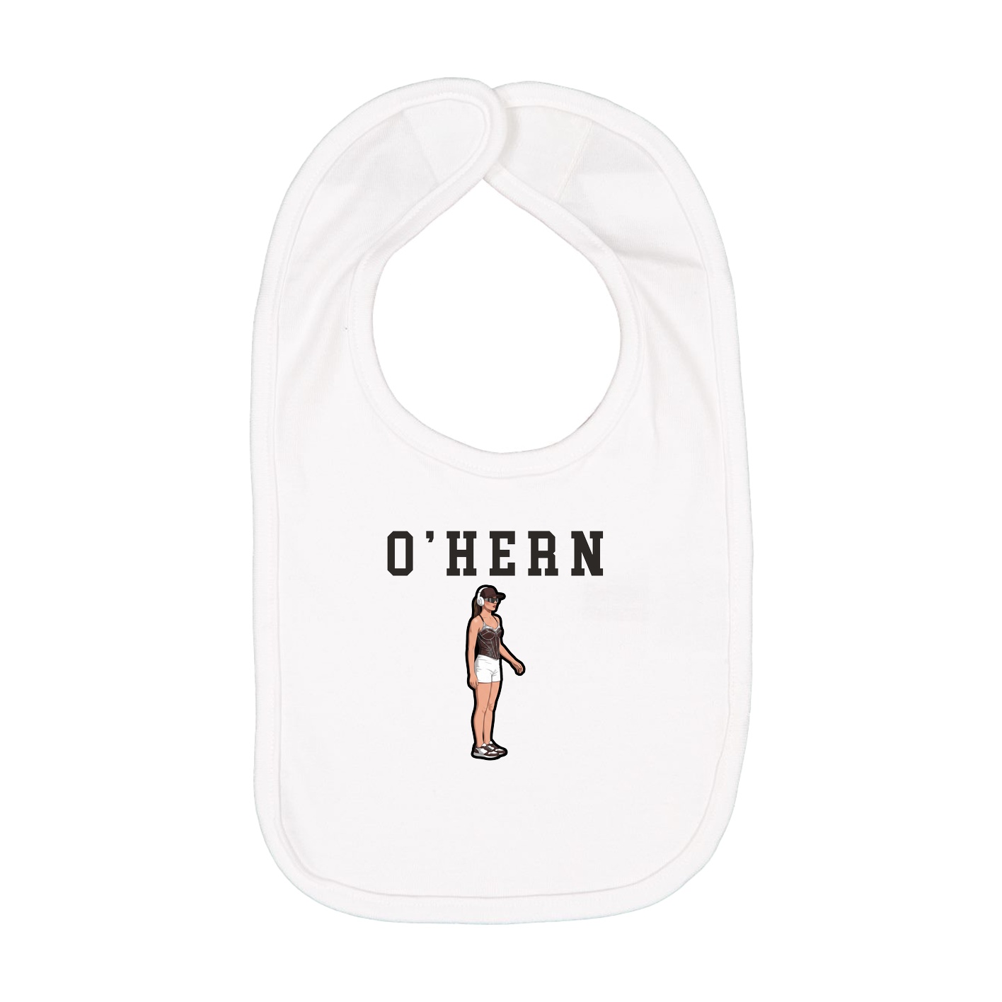 Infant Bib — Shirsey in White