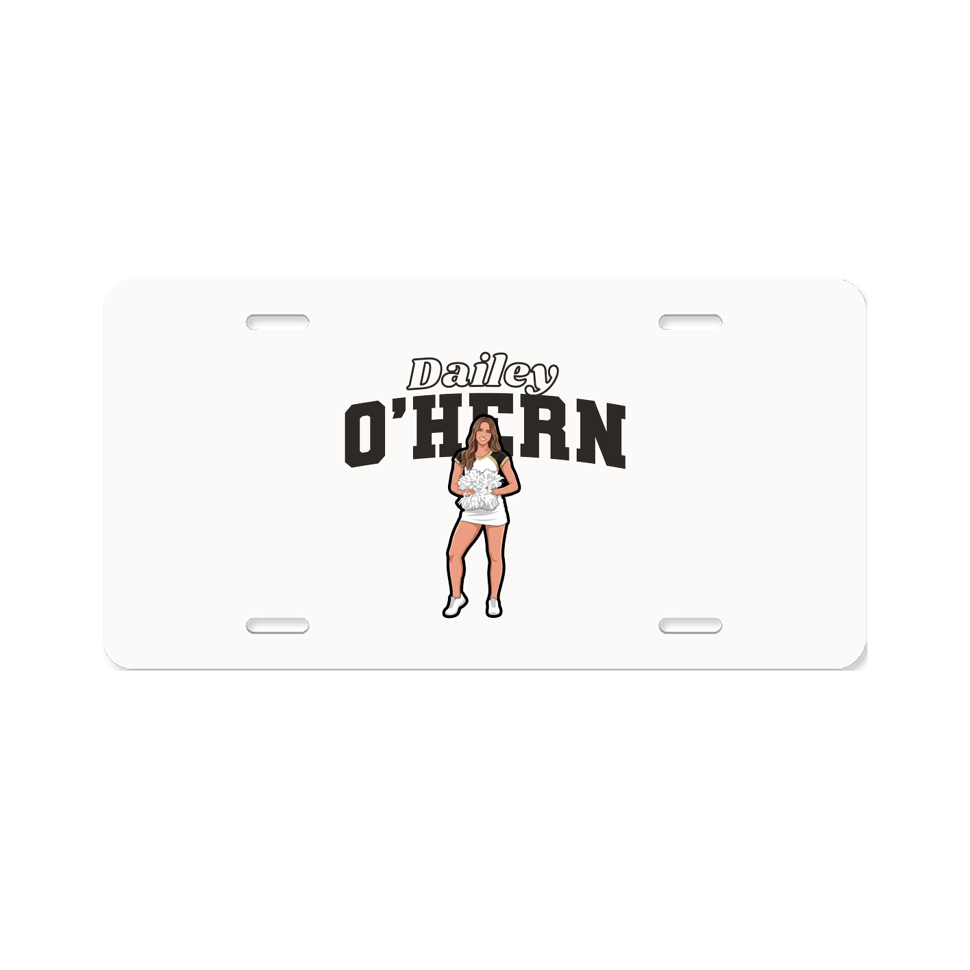 License Plate — Name Arch in Classic