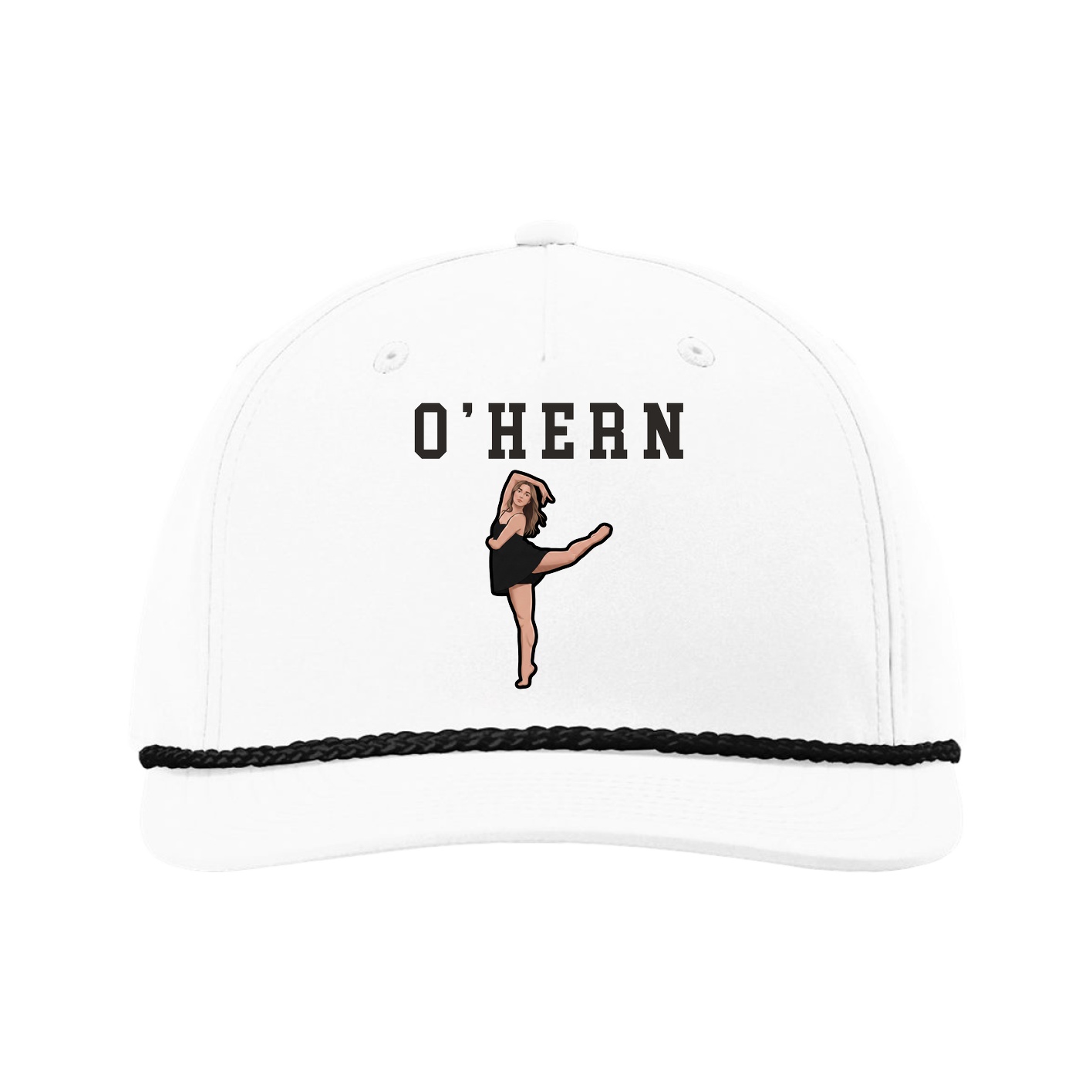 Five-Panel Classic Rope Cap — Shirsey in White