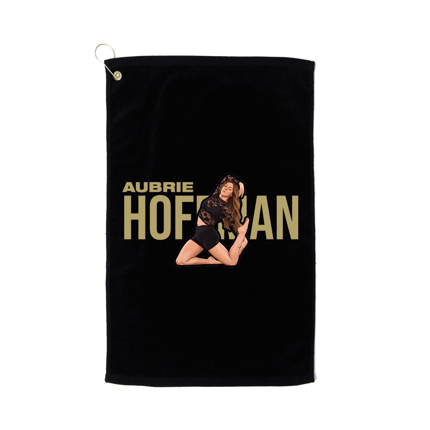 Golf Towel — Player Name in Black