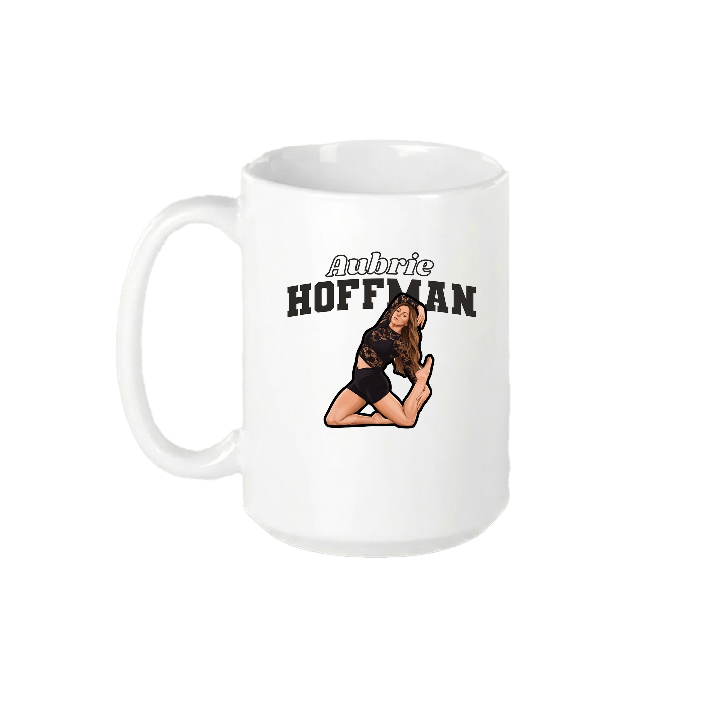 15oz Coffee Mug — Name Arch in White