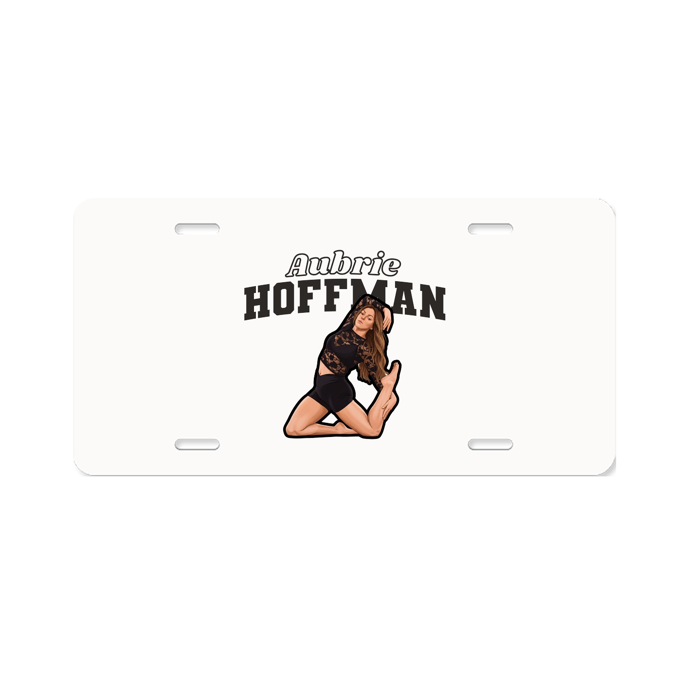 License Plate — Name Arch in Classic