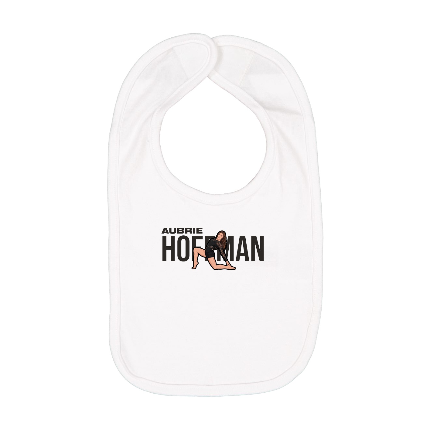 Infant Bib — Player Name in White