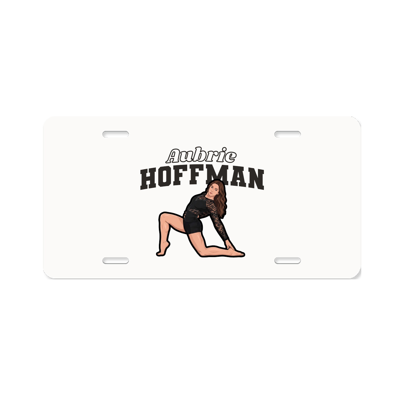 License Plate — Name Arch in Classic
