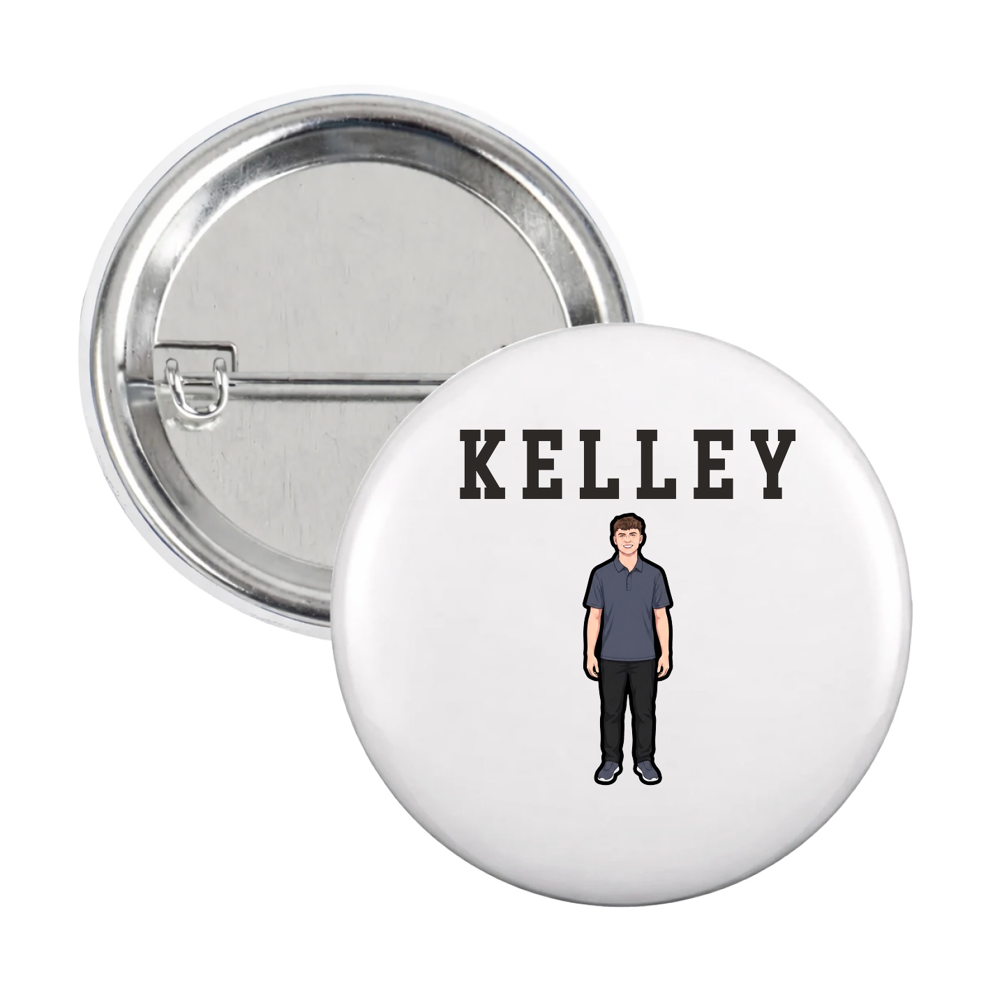 Game Day Button — Shirsey in White