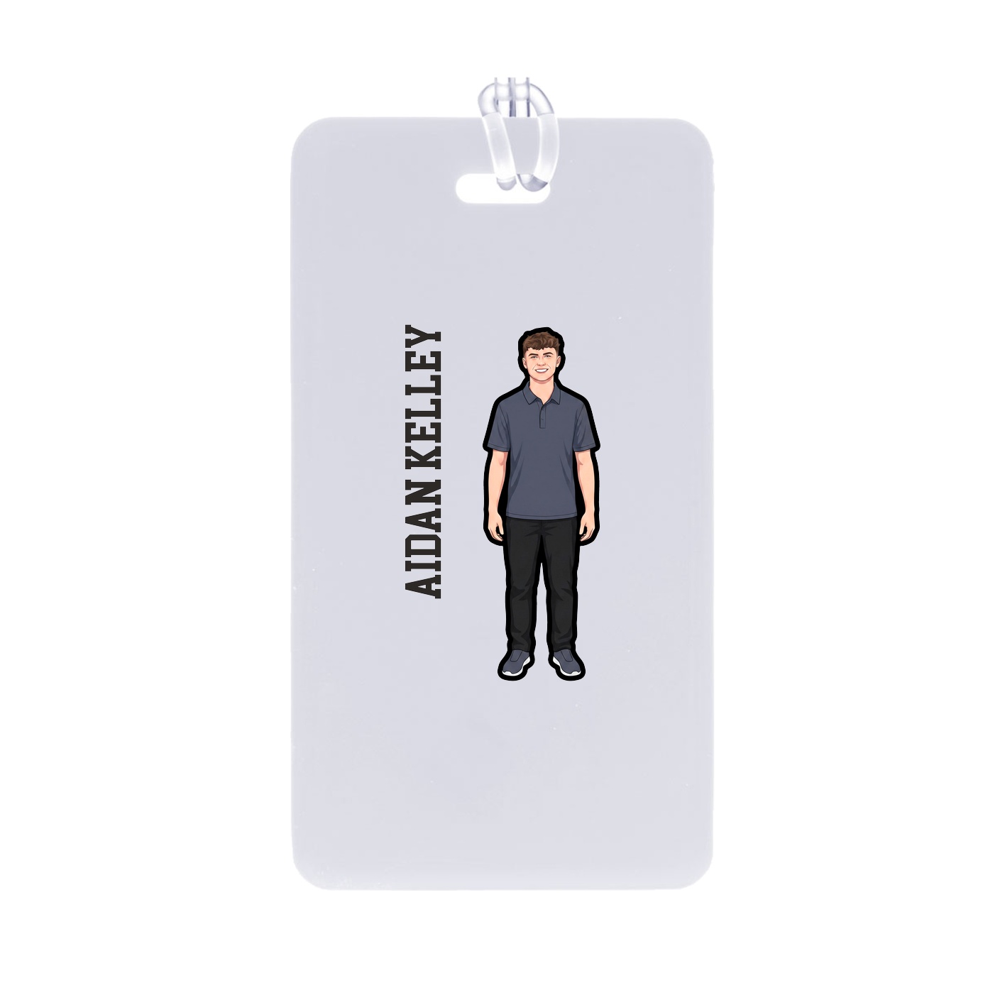 Bag Tag — Name Vertical in Classic