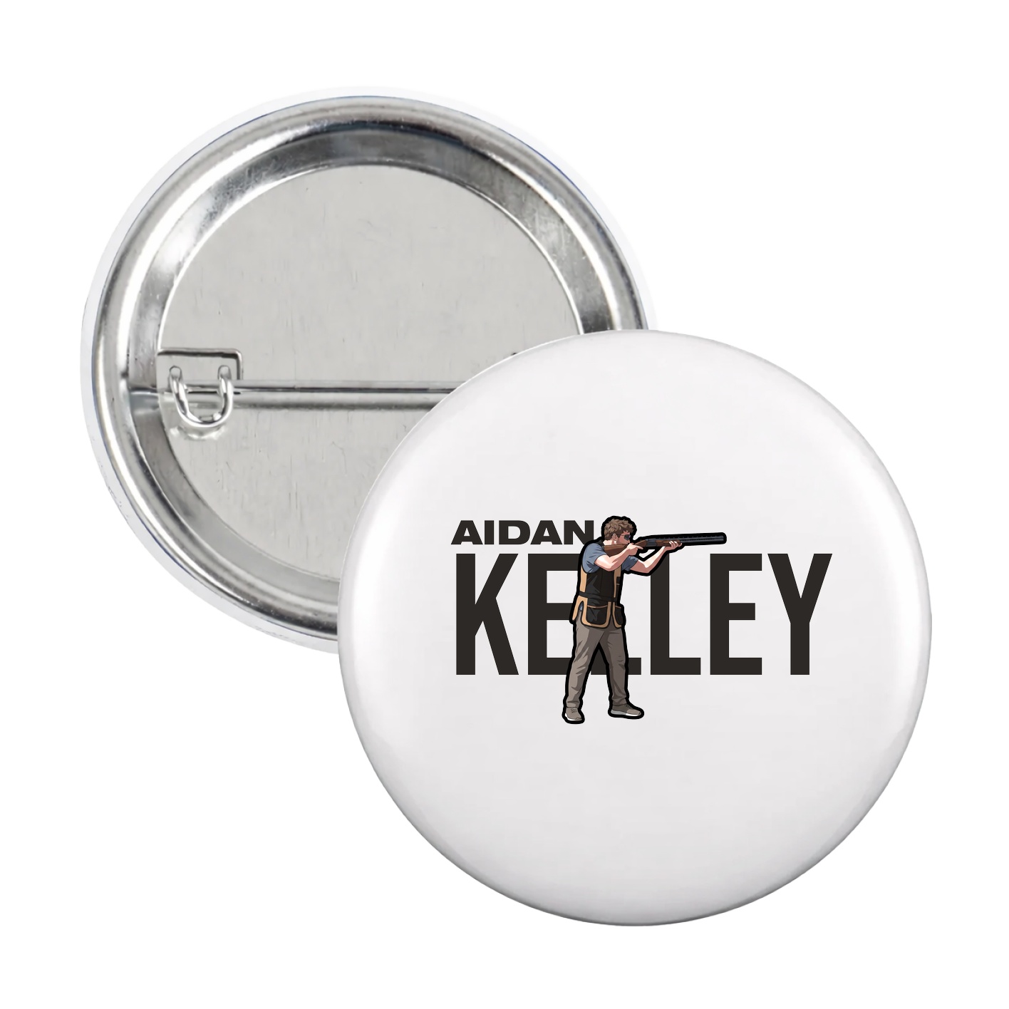 Game Day Button — Player Name in White