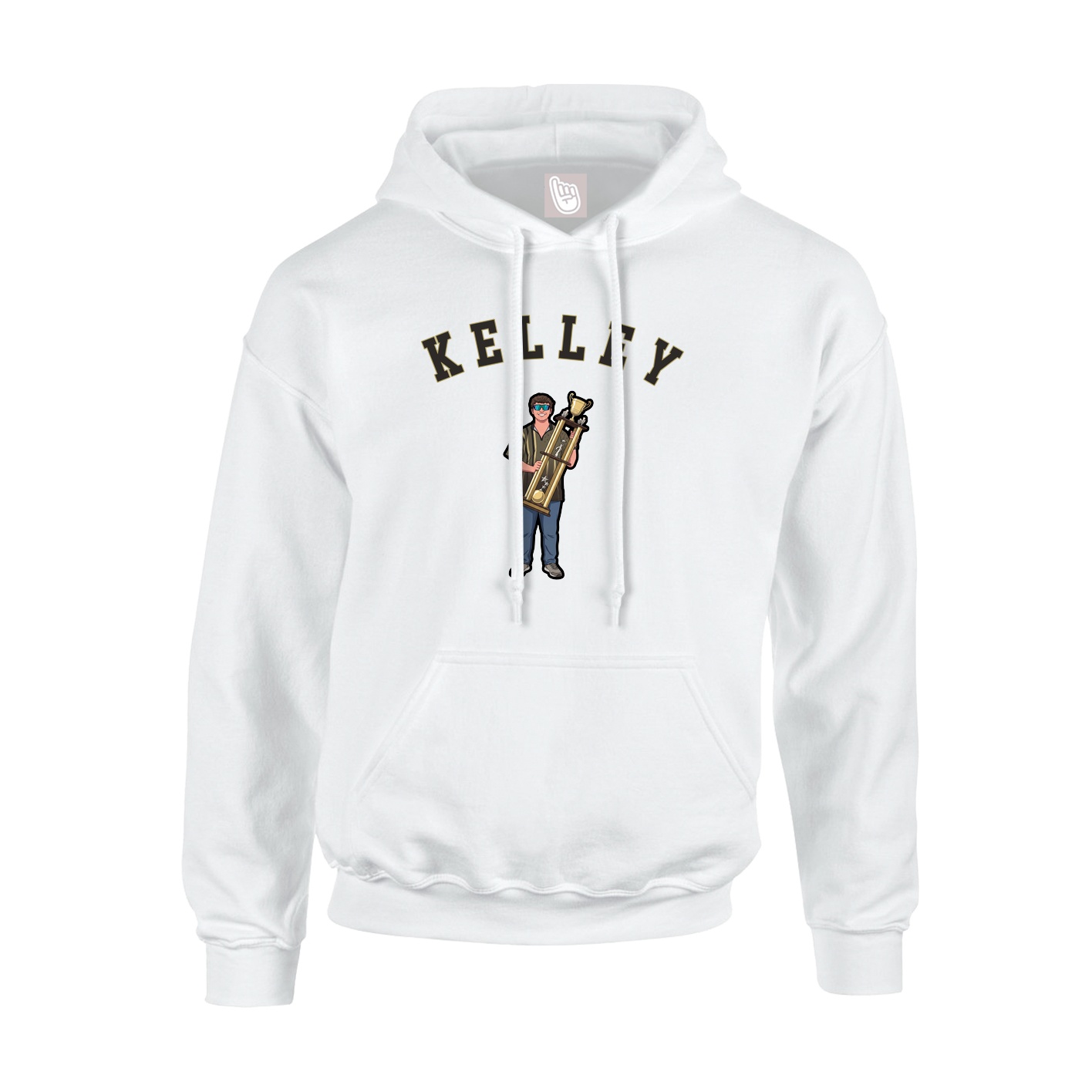 Youth Hoodie — Shirsey Arch in White